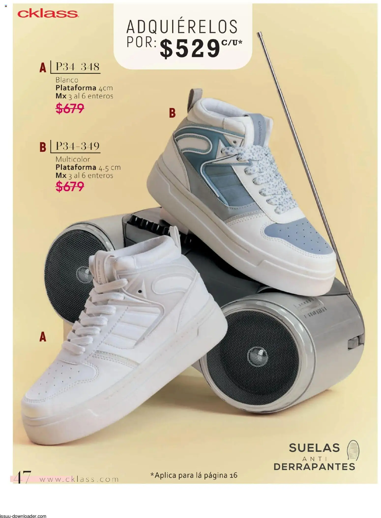Nuevas ofertas de Cklass válidas en toda la República Mexicana desde el 26.01.2026. ¡Encuentra las mejores ofertas en Cklass catálogo Especial Calzado! | Página: 48