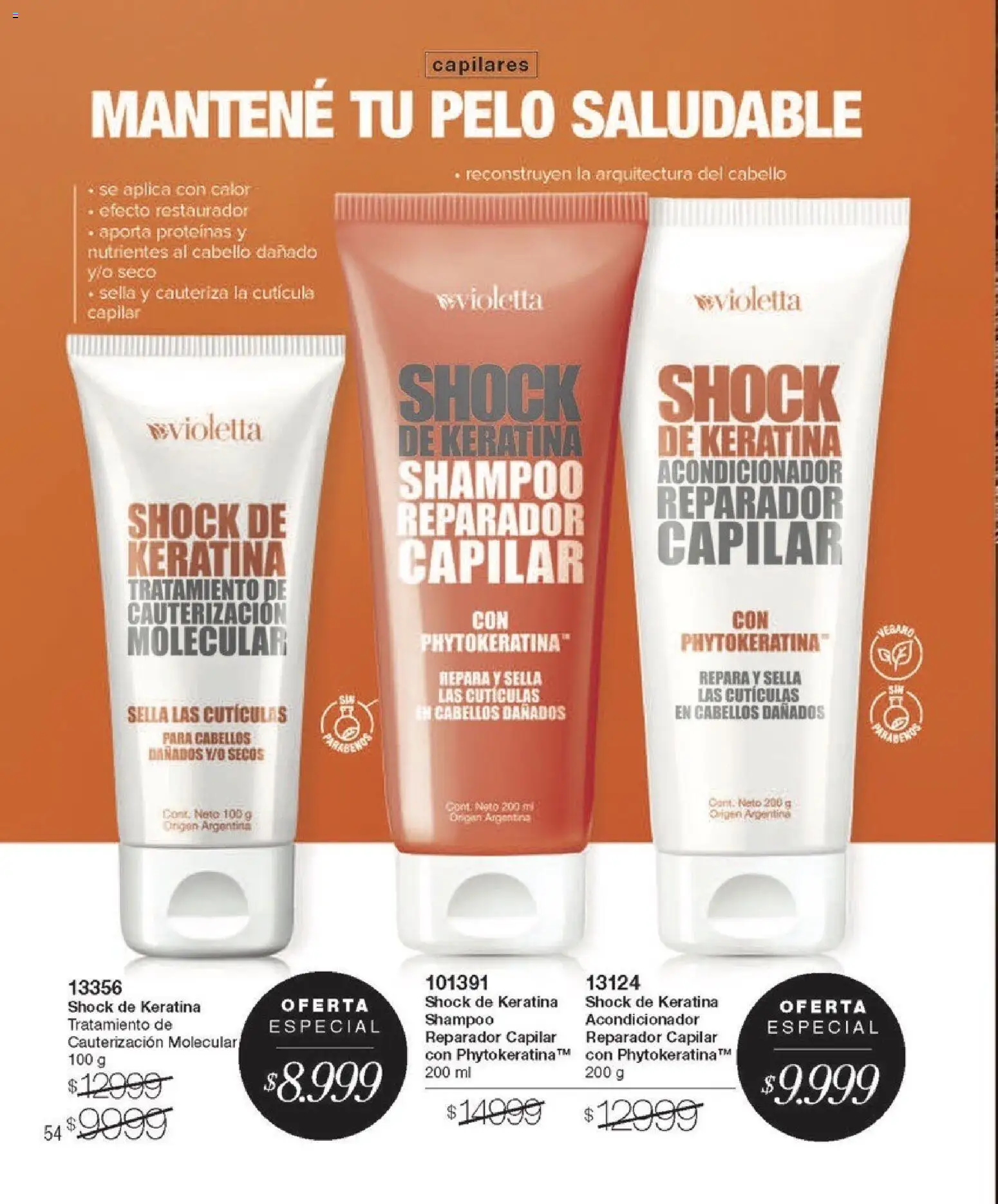 Violetta - Violetta Cosméticos │ válido desde el 09.03.2026 | Página: 54 | Productos: Shampoo, Acondicionador