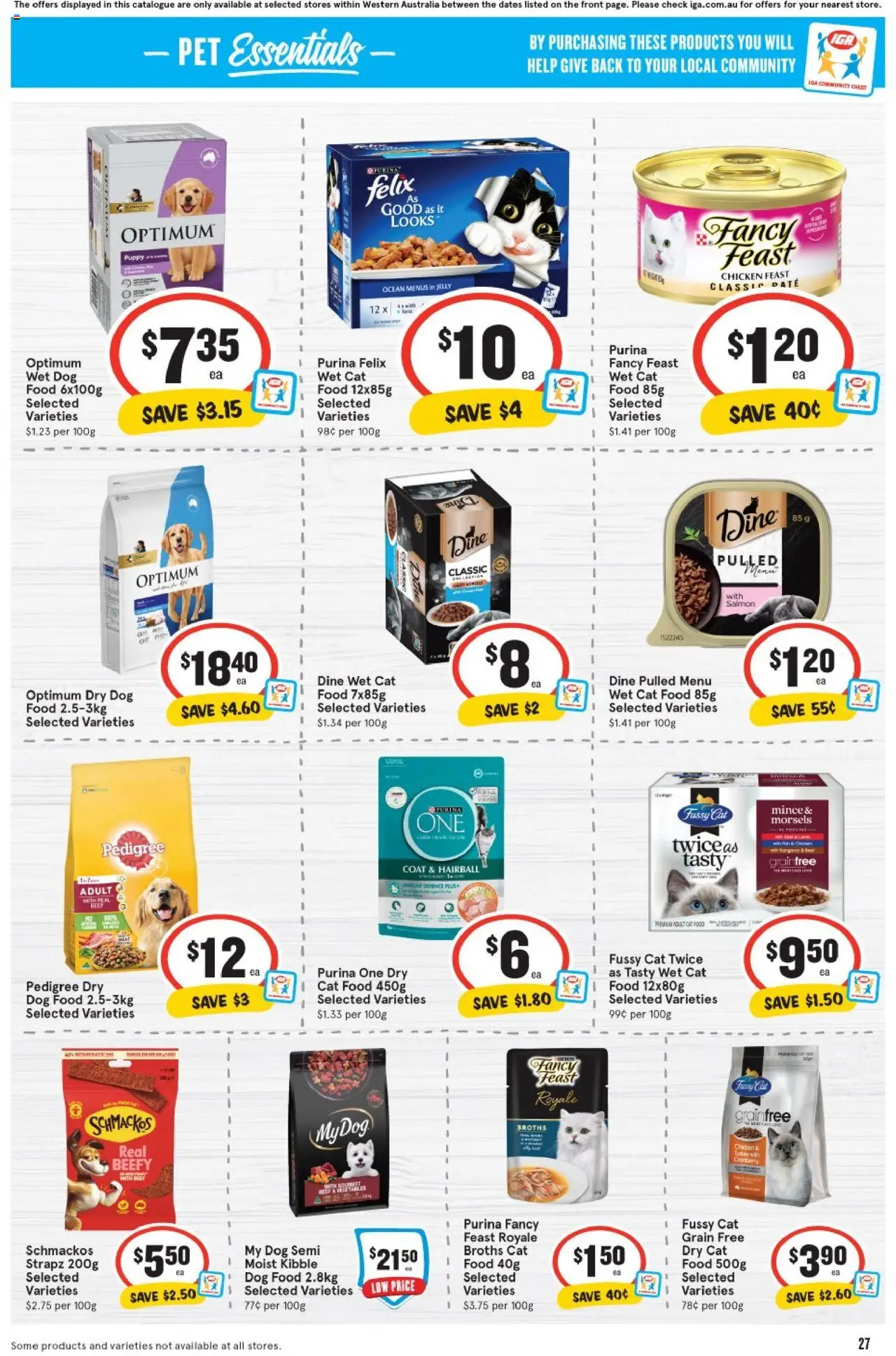IGA catalogue - valid from 13.08.2025 | Page: 27 | Products: Chicken, Beef, Dog food, Salmon