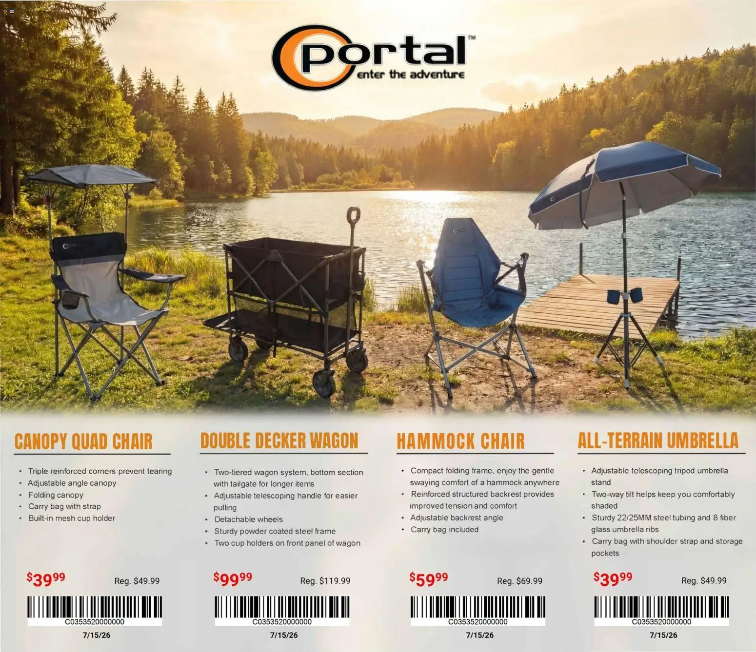Dunham's Sports Camping & Outdoors Guide - valid from 16.04.2026 | Page: 7 | Products: Chair, Powder, Umbrella, Bag