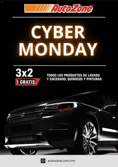 Vista previa de AutoZone Cyber Monday, nuevo folleto de la tienda, válido en México a partir del 01.12.2025