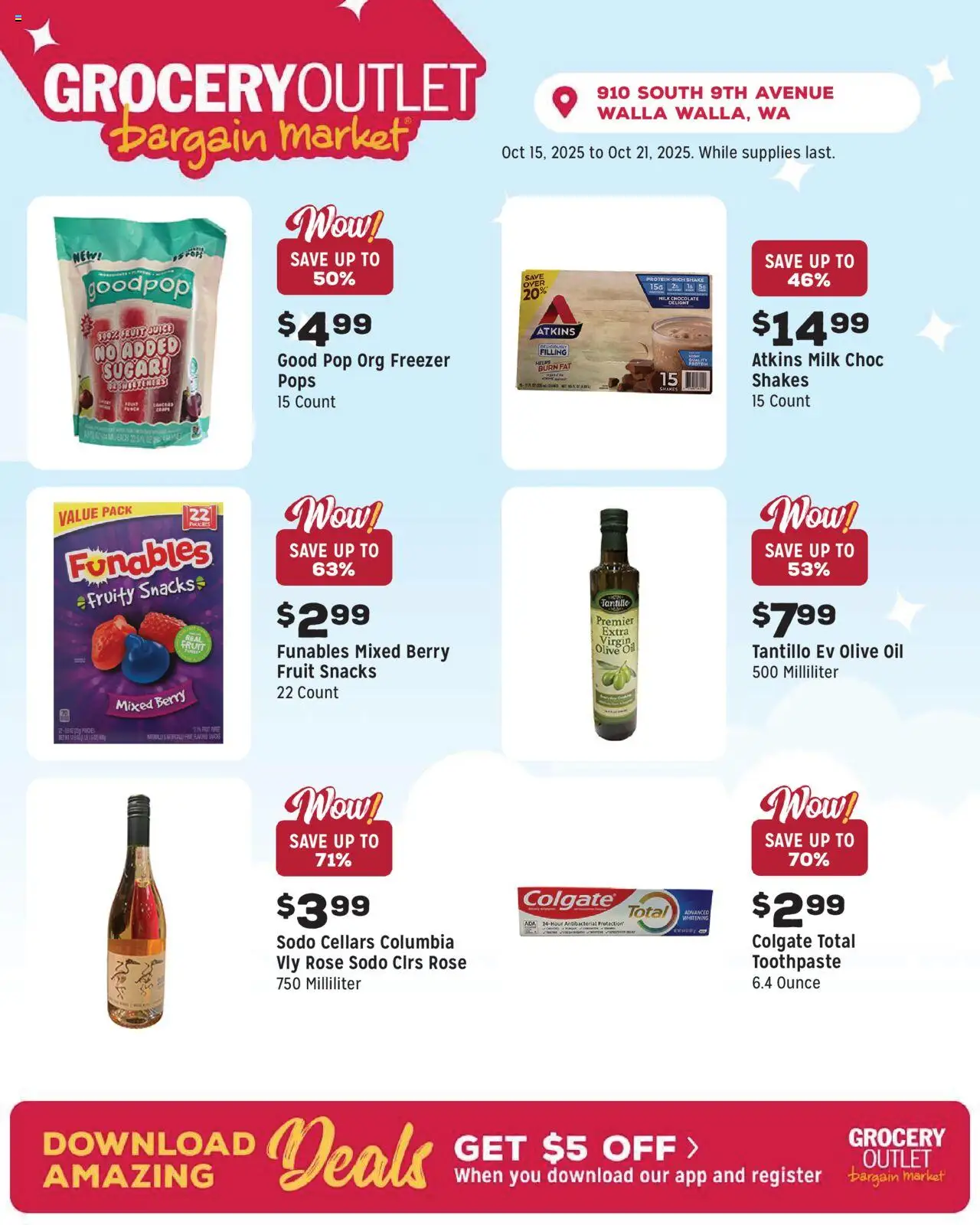 Grocery Outlet Weekly Ad - valid from 15.10.2025 | Page: 10 | Products: Oil, Chocolate, Juice, Freezer