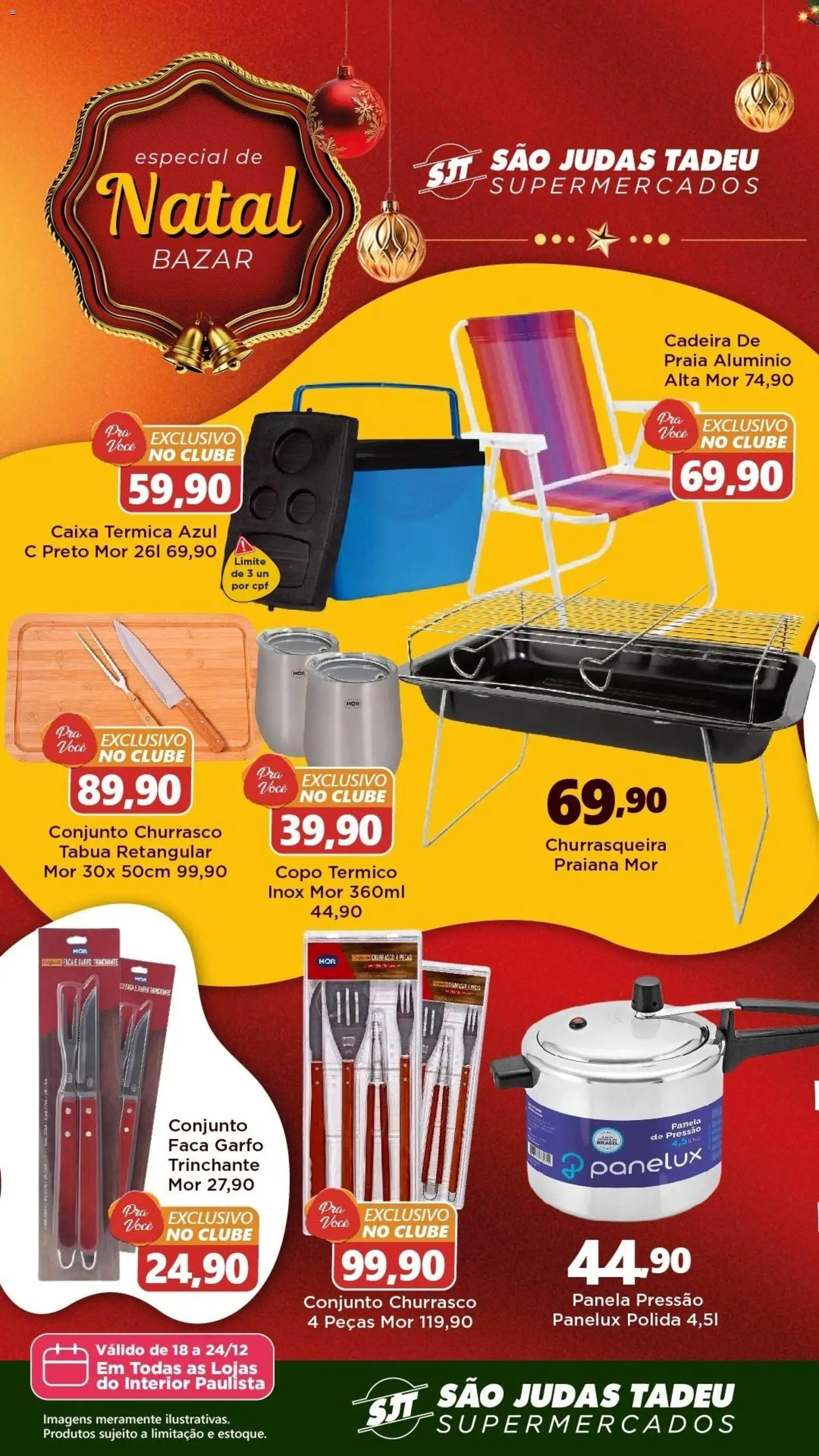 São Judas Tadeu Folheto - válido de 18.12.2025 | Página: 2 | Produtos: Caixa térmica, Cadeira, Tábua, Churrasqueira