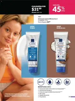 Nuevas ofertas de AVON válidas en toda la República Mexicana desde el 13.09.2025. ¡Encuentra las mejores ofertas en Crema para manos Silicona 6 en 1 Original, Crema para manos Silicona 6 en 1 Original, 75 g! | Página: 179