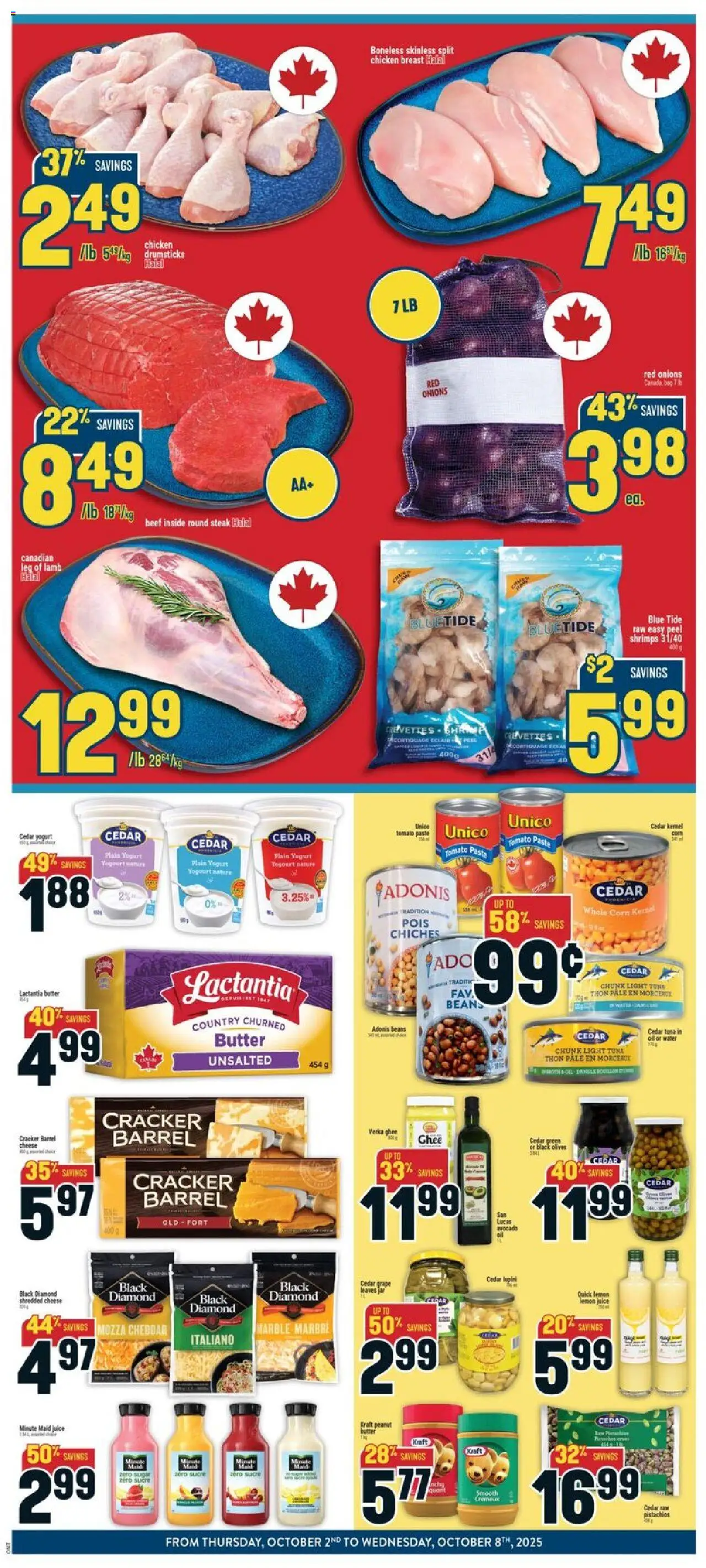 Adonis flyer valid from 02.10.2025 | Page: 2 | Products: Beef, Butter, Juice, Chicken