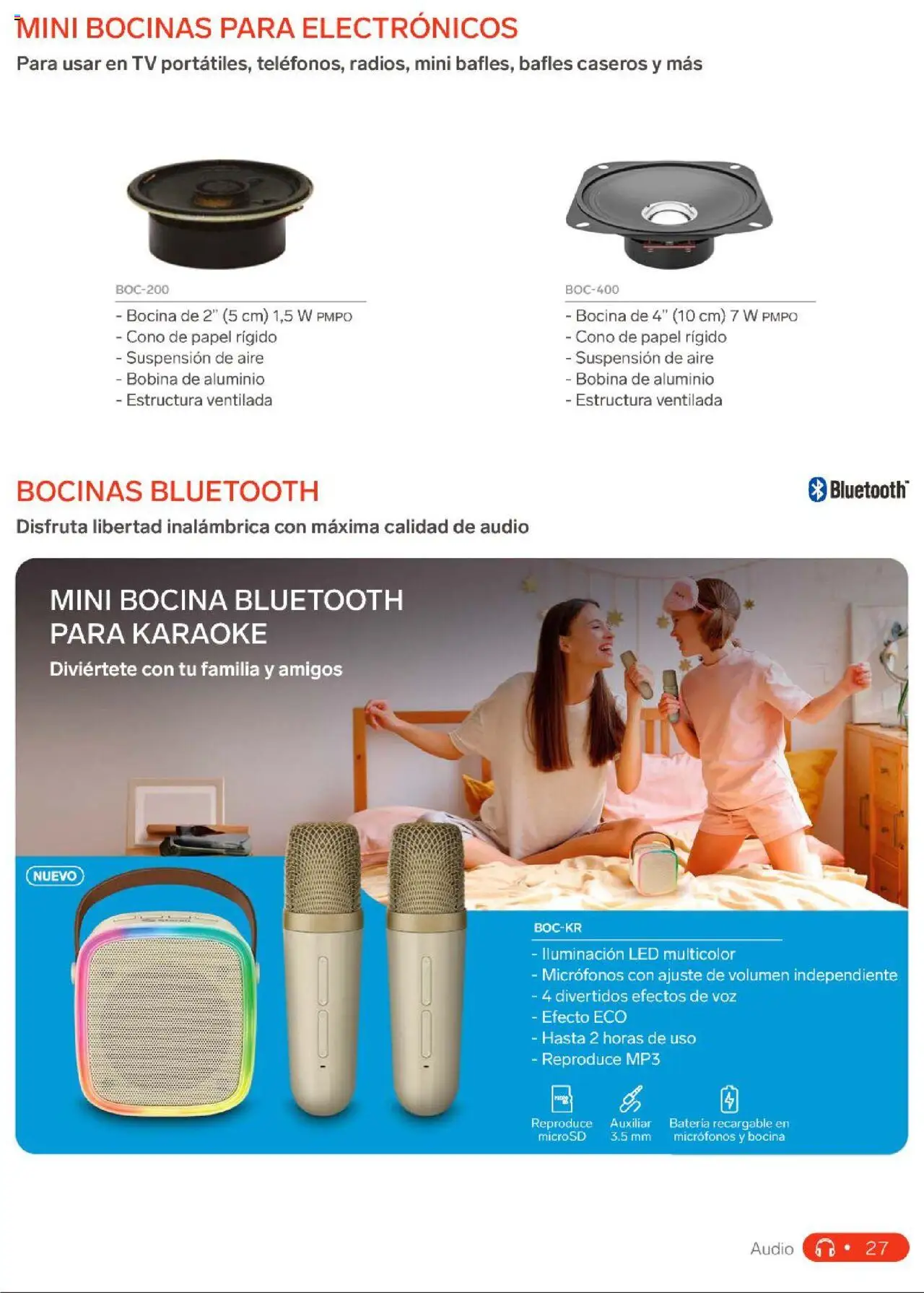 Nuevas ofertas de Steren válidas en toda la República Mexicana desde el 01.01.2025. ¡Encuentra las mejores ofertas en Steren catálogo! | Página: 45 | Productos: Audio, Mp3, Bocina, Batería