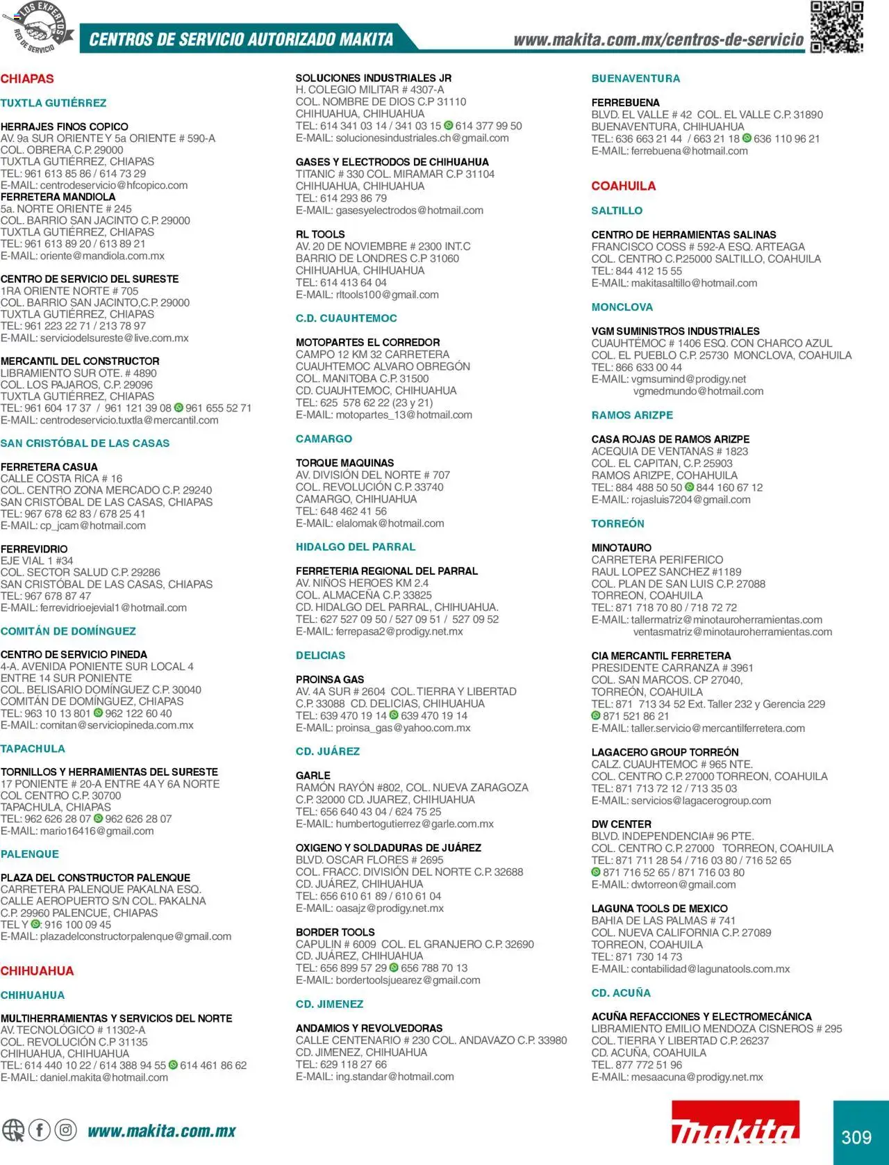Nuevas ofertas de Makita válidas en toda la República Mexicana desde el 08.07.2024. ¡Encuentra las mejores ofertas en Makita catálogo Accesorios! | Página: 309 | Productos: Col