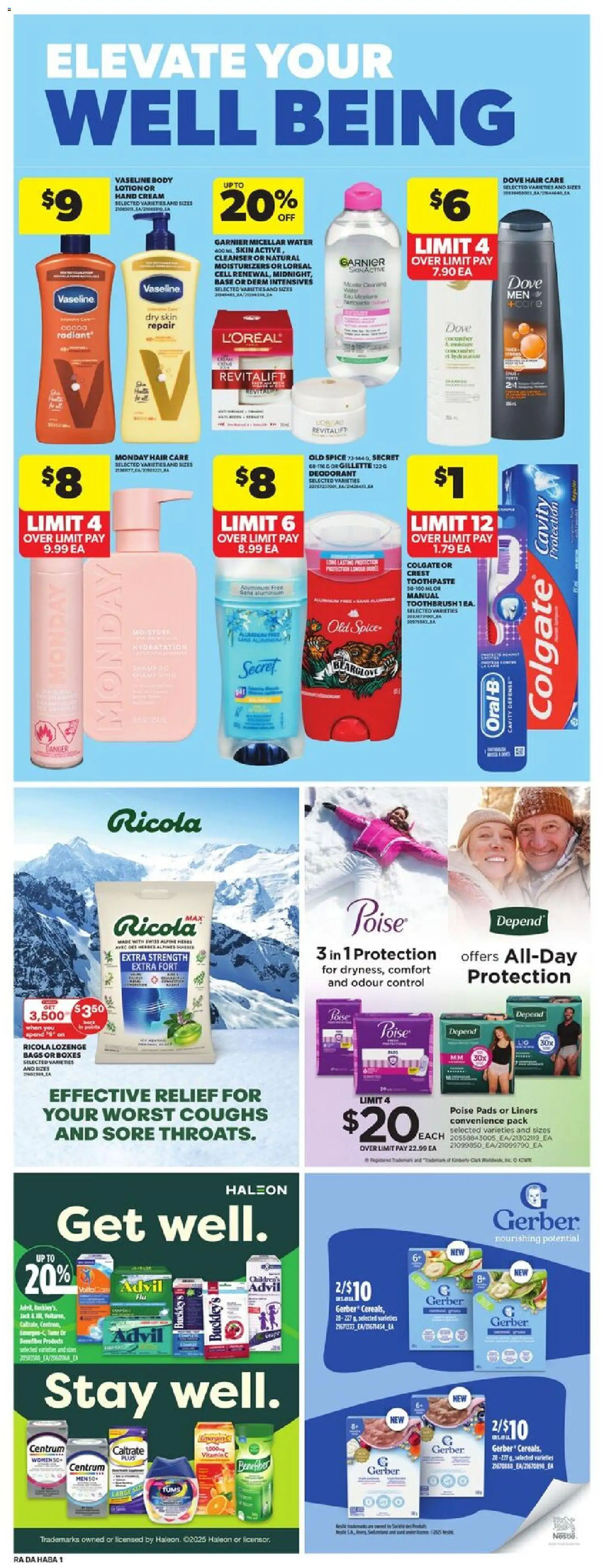 Atlantic Superstore flyer valid from 11.12.2025 | Page: 25 | Products: Cream, Micellar water, Hand cream, Deodorant