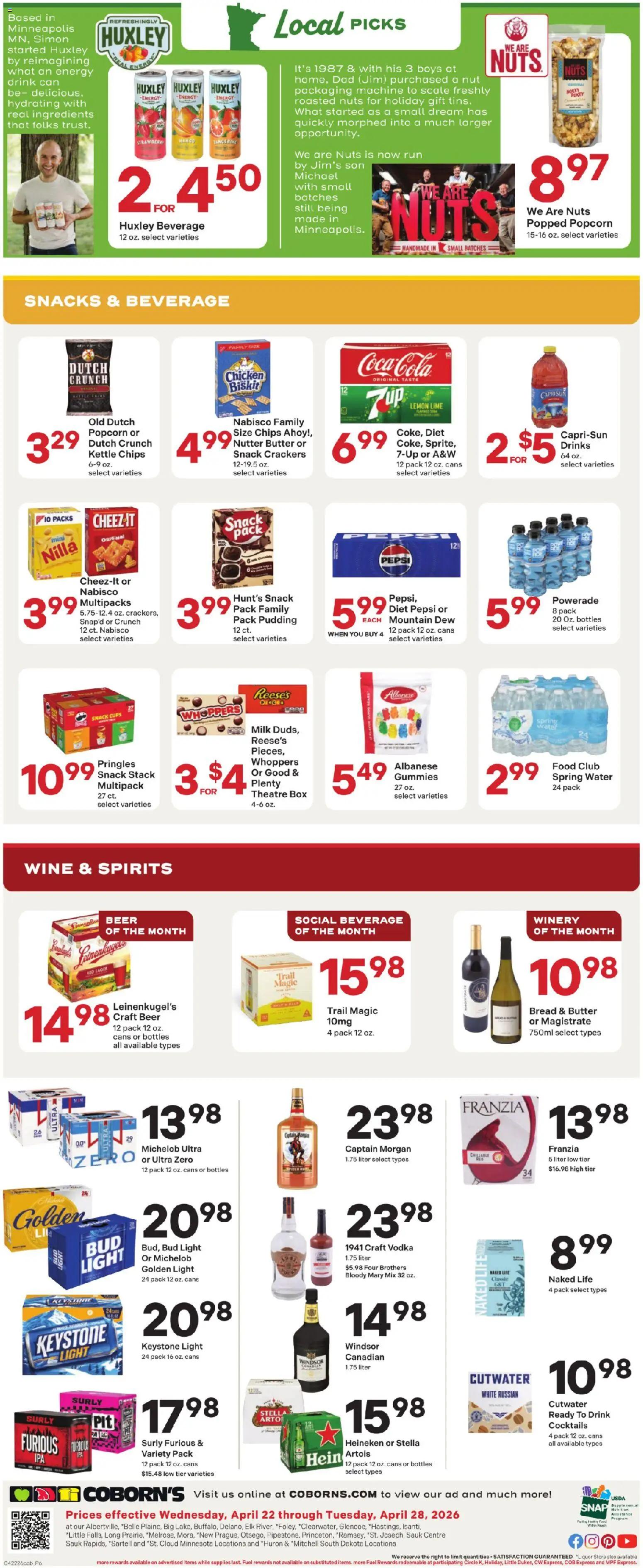 Coborn's Weekly Ad - valid from 22.04.2026 | Page: 6 | Products: Box, Nuts, Lemon, Mango