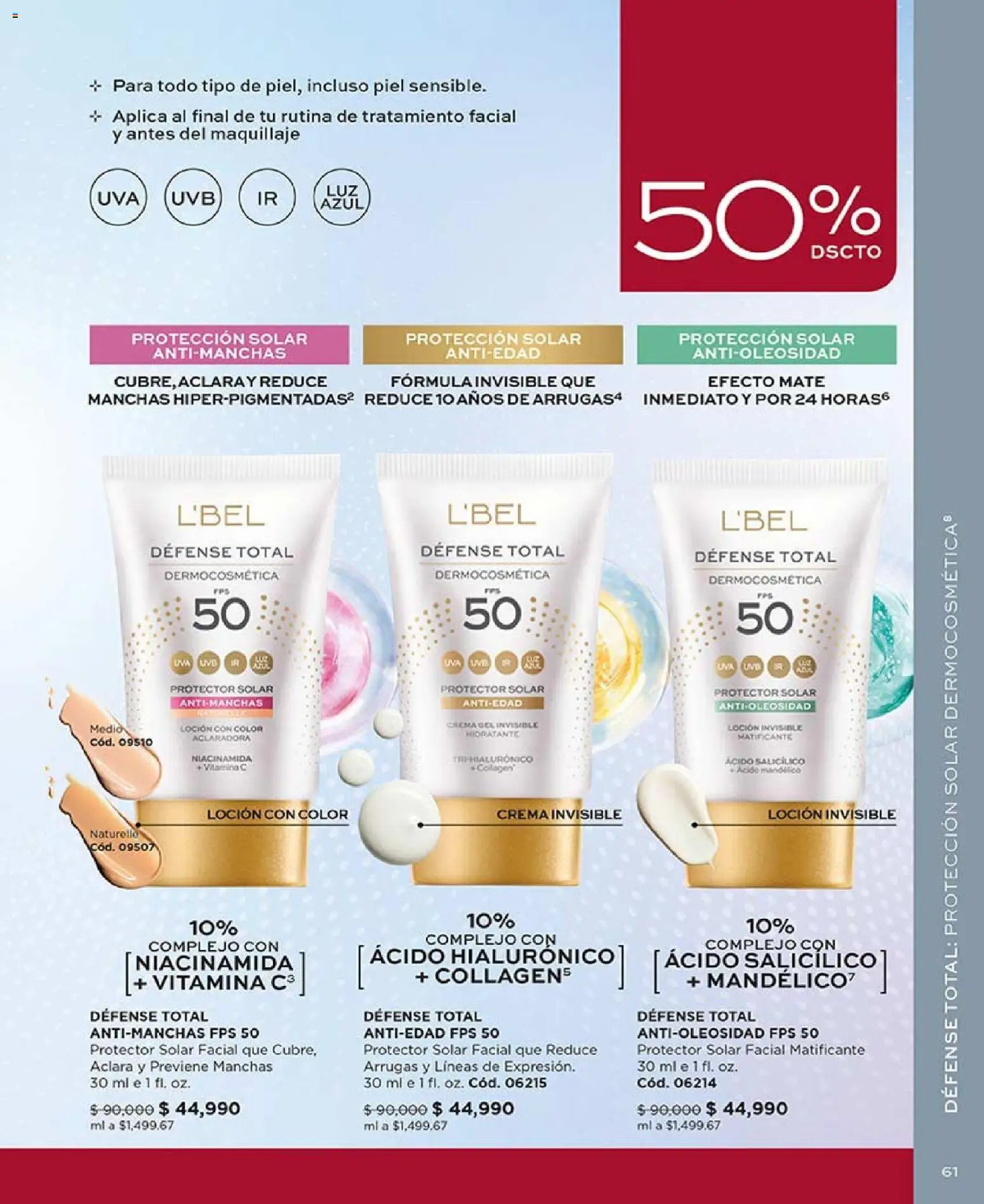 L'Bel revista - valida desde el 03.11.2025 | Página: 61 | Productos: Crema, Loción, Maquillaje, Protector solar