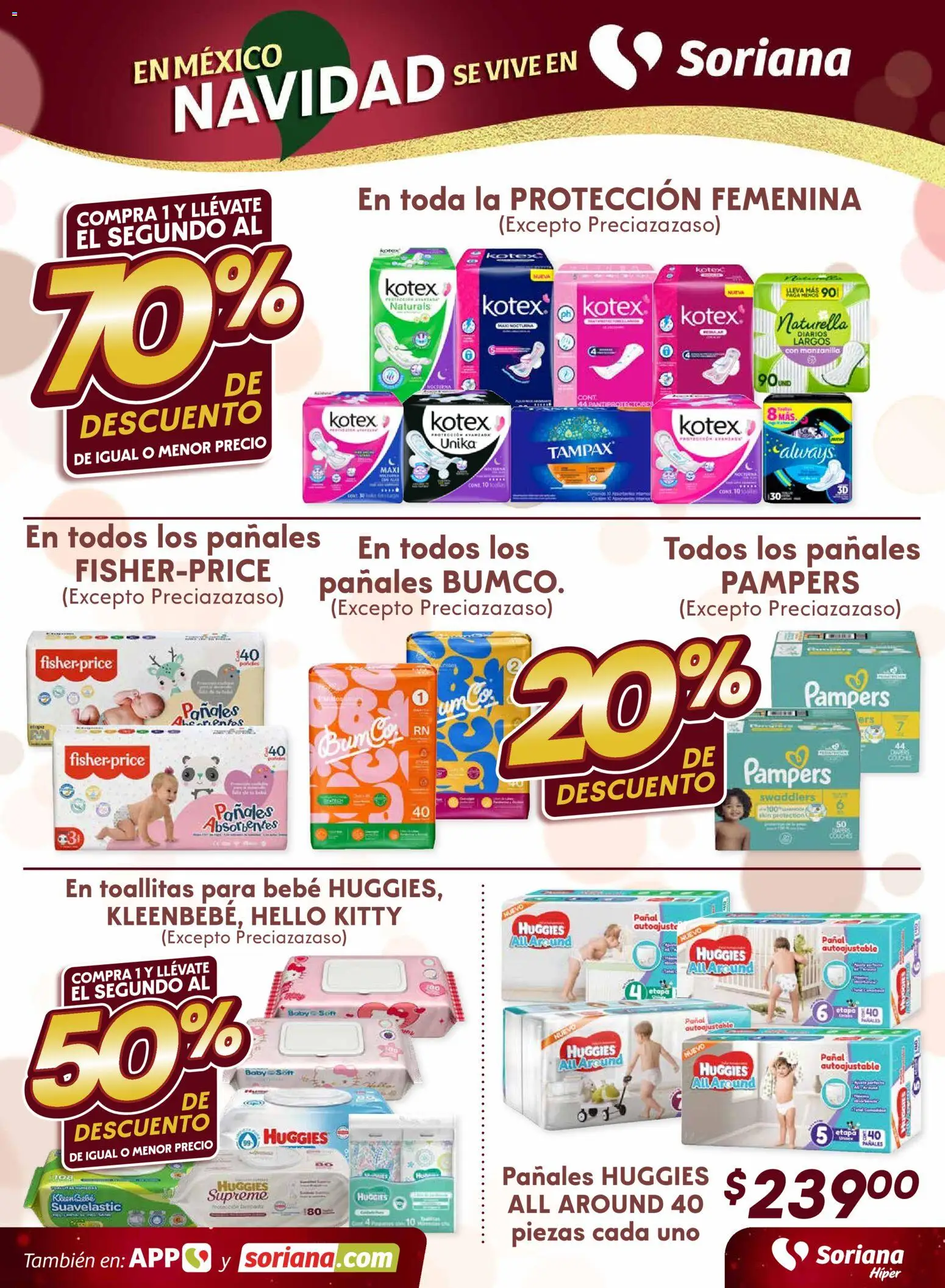 Nuevas ofertas de Soriana válidas en toda la República Mexicana desde el 11.12.2025. ¡Encuentra las mejores ofertas en Soriana - Fin de Semana Híper: Ver, Tab, Chis, Camp, Yuc y Q. Roo! | Página: 5 | Productos: Huevo, Pañales