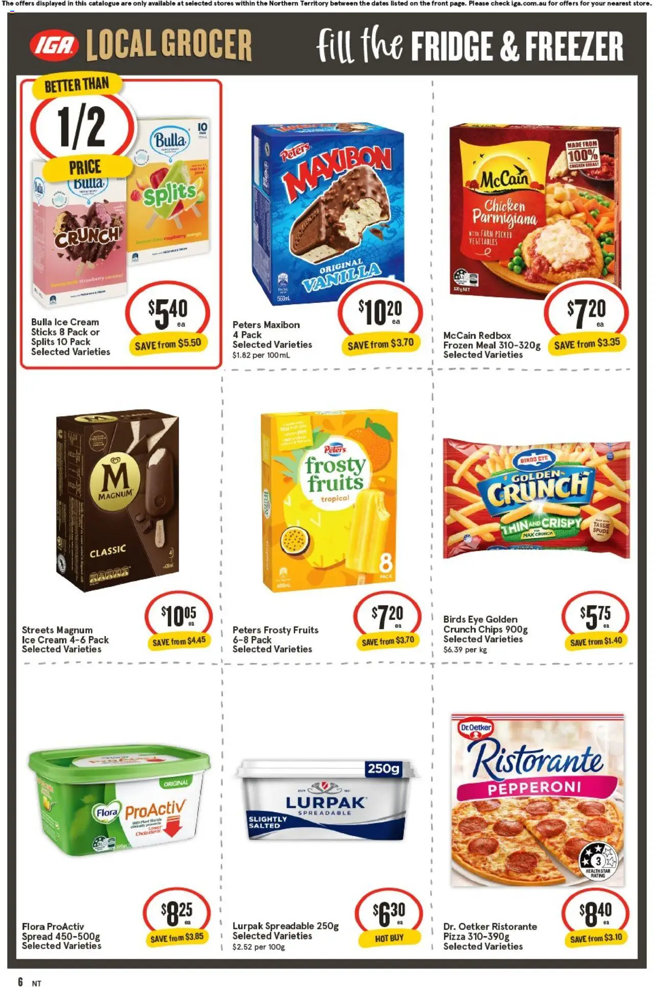 IGA catalogue - valid from 01.10.2025 | Page: 6 | Products: Cream, Vegetables, Fruits, Raspberry
