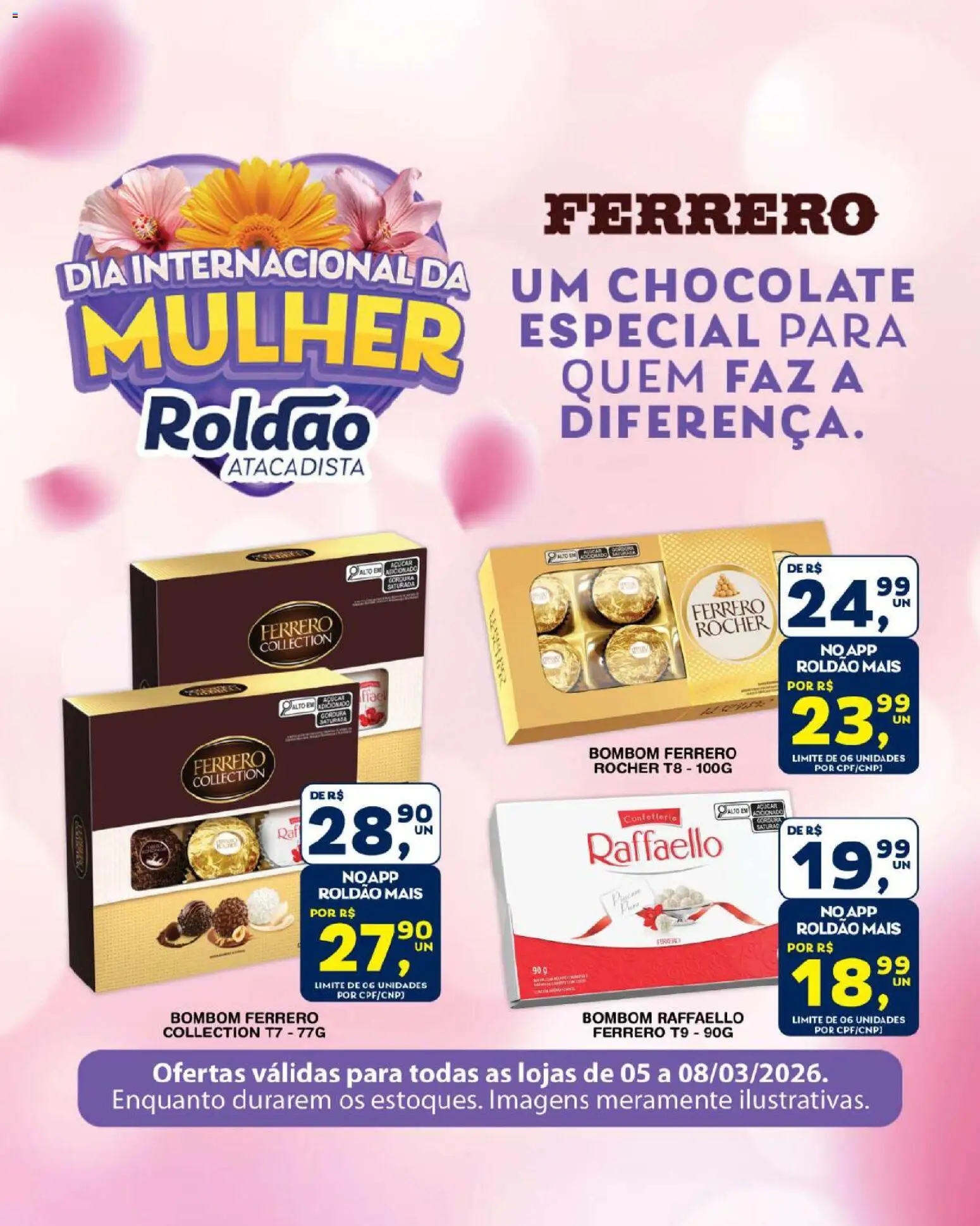 Roldão Folheto - válido de 05.03.2026 | Página: 1 | Produtos: Chocolate, Açúcar, Bombom