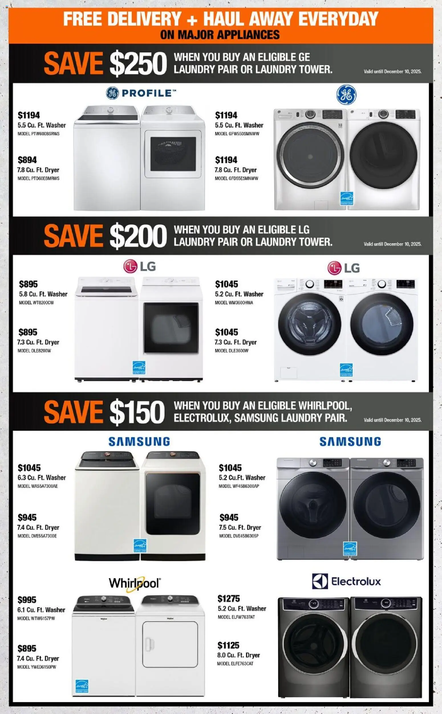 Home Depot flyer valid from 20.11.2025 | Page: 6 | Products: Dryer