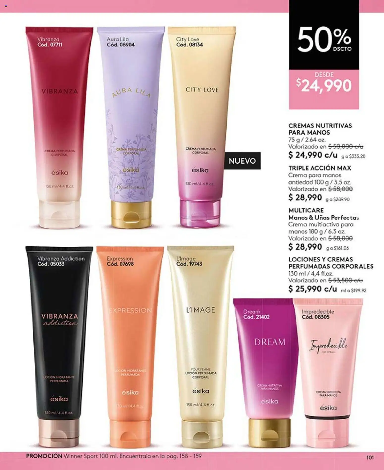 Ésika revista - valida desde el 01.02.2026 | Página: 101 | Productos: Crema, Loción