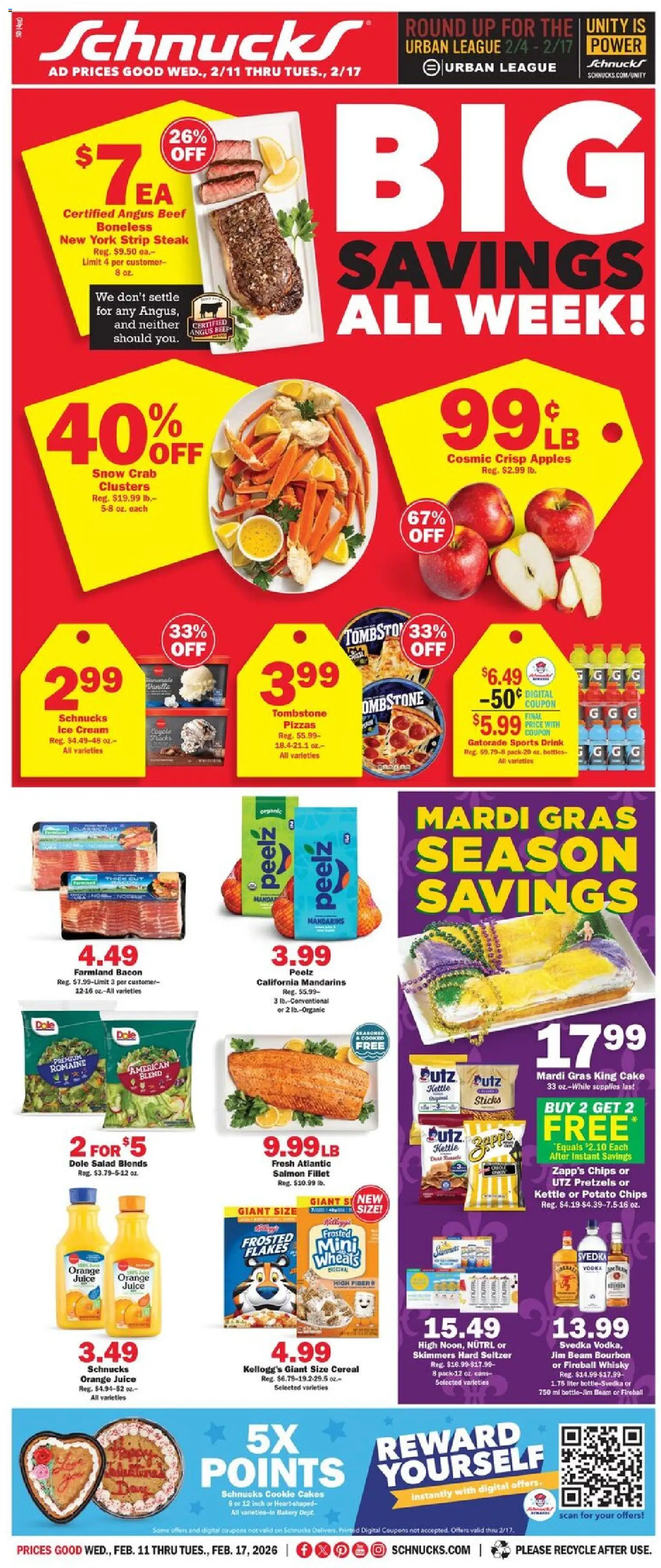 Schnucks Weekly Print Ad - IL - valid from 11.02.2026 | Page: 1