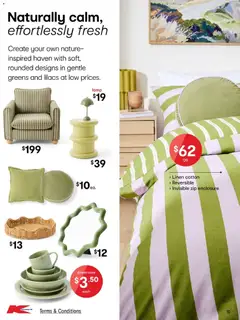 Preview of Kmart  Catalogue  - valid from 29.01.2026 | Page: 10 | Products: Lamp, Linen, Greens