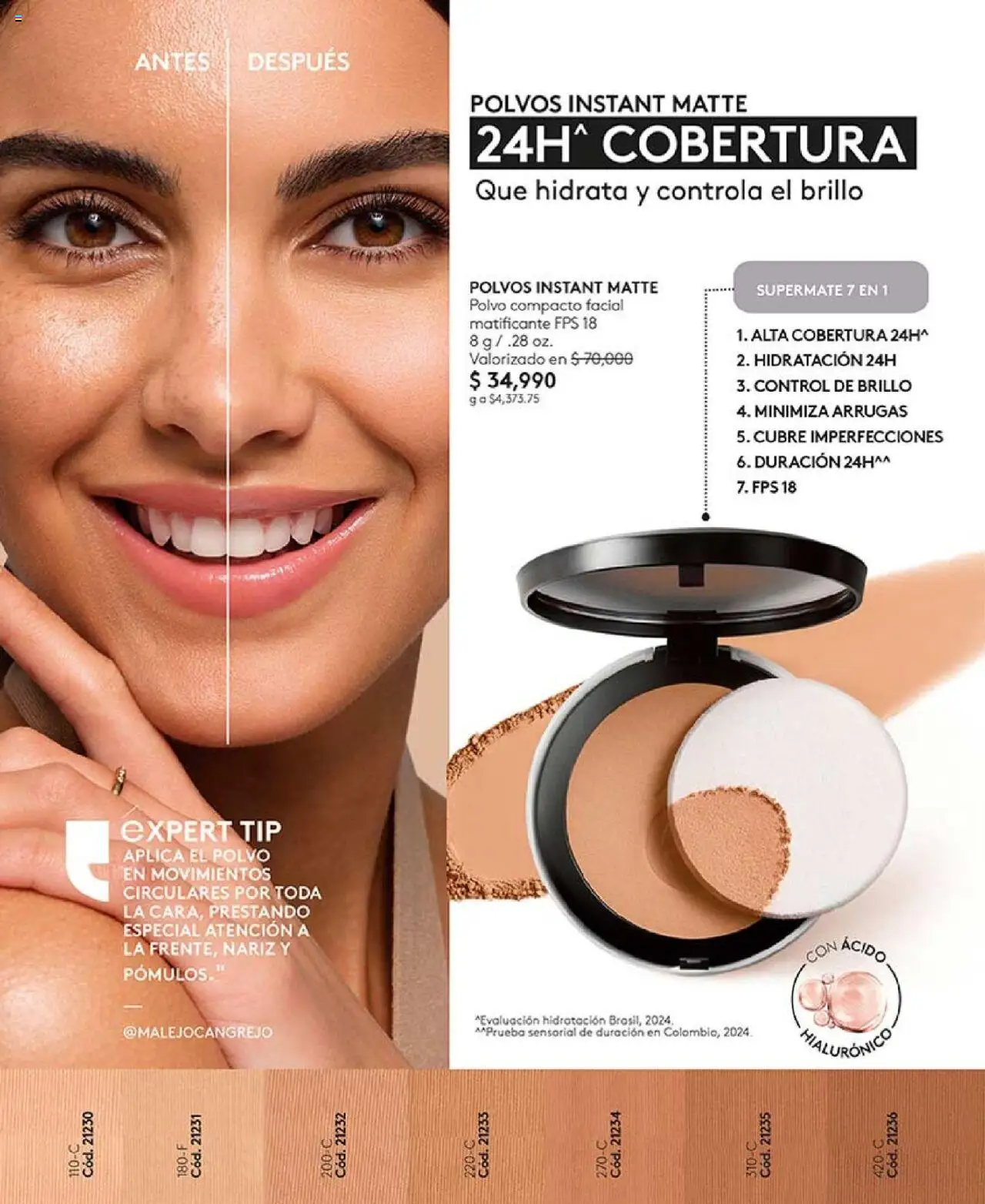 Ésika revista - valida desde el 09.07.2025 | Página: 34 | Productos: Polvo compacto, Brillo, Polvo