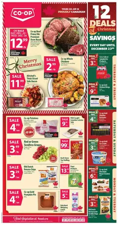 Preview of Co-op Food weekly flyer / circulaire from shop Co-op Food valid from 18.12.2025