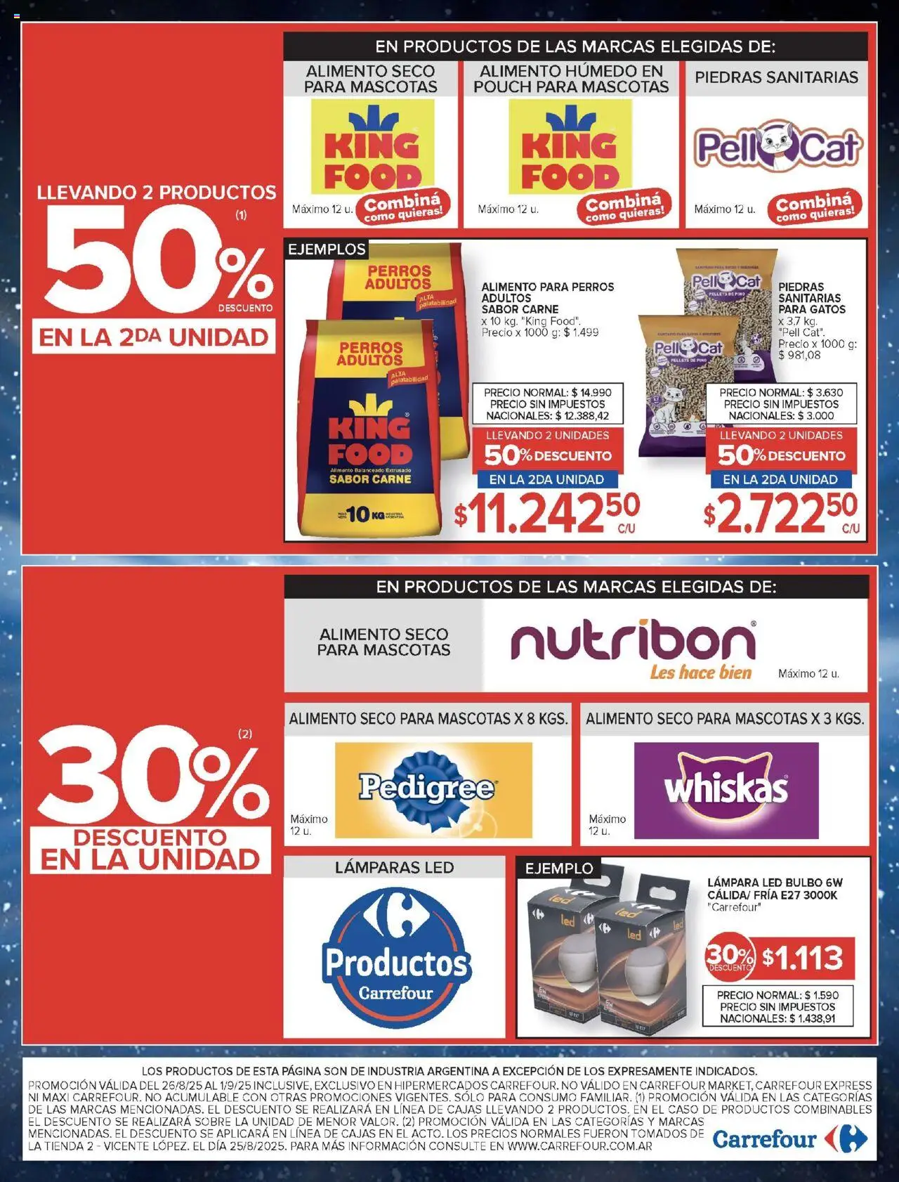 Carrefour ofertas │ válido desde el 26.08.2025 | Página: 18 | Productos: Caso, Sobre, Lámpara