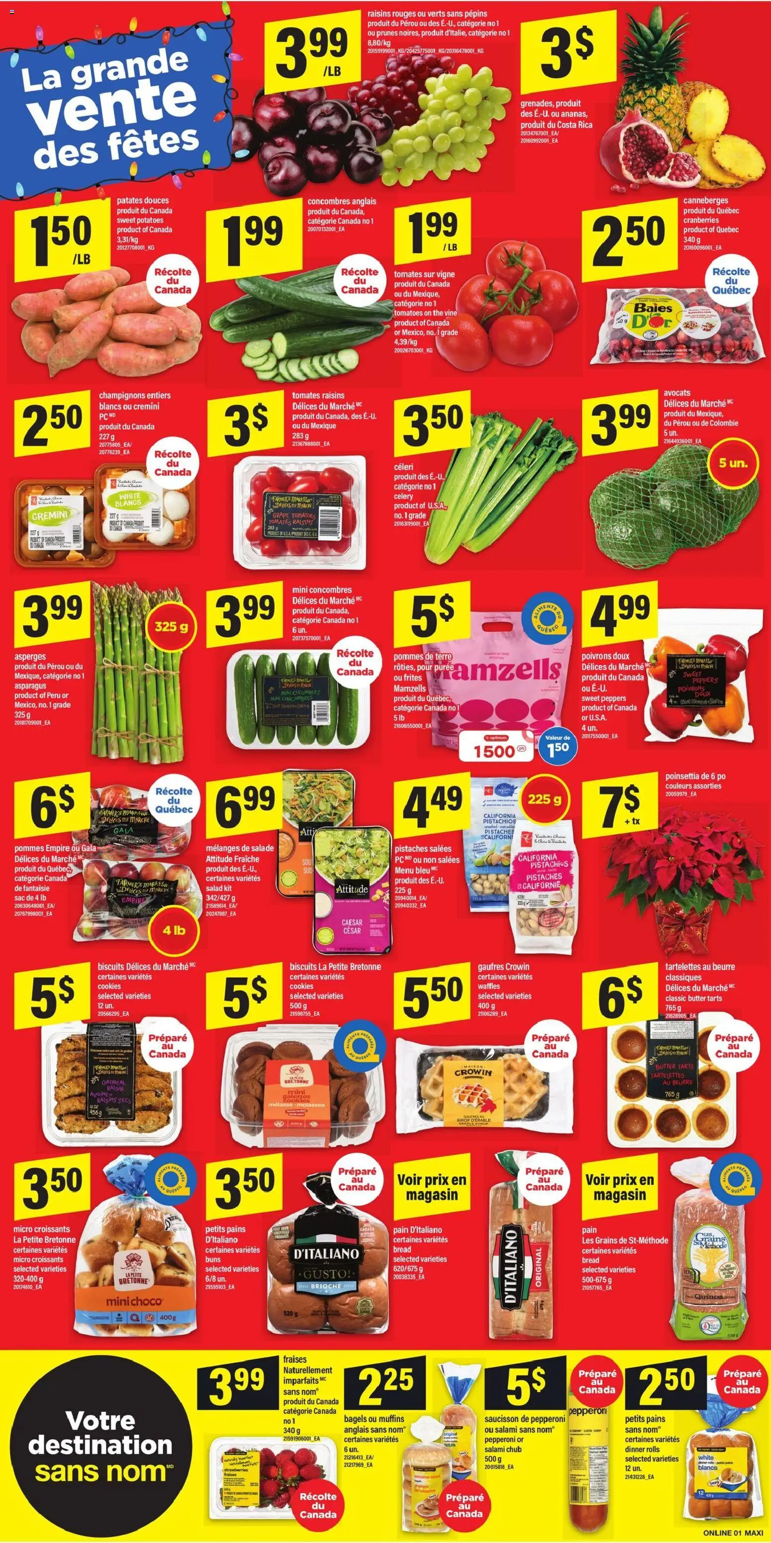 Maxi flyer valid from 11.12.2025 | Page: 6 | Products: Strawberries, Butter, Salami, Tomatoes