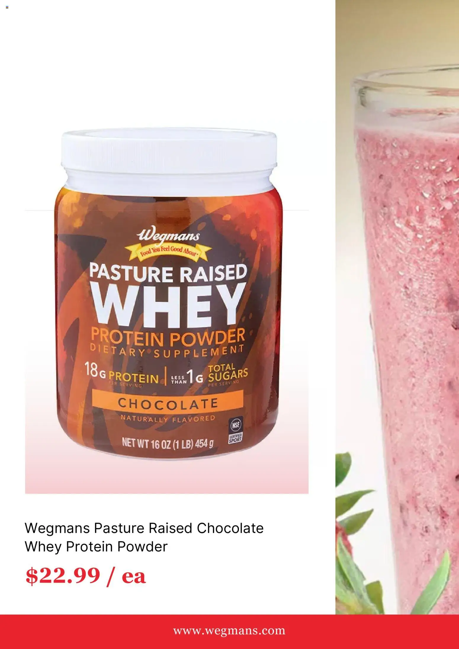 Wegmans Monthly Ad - valid from 01.01.2026 | Page: 3 | Products: Protein Powder, Powder, Chocolate