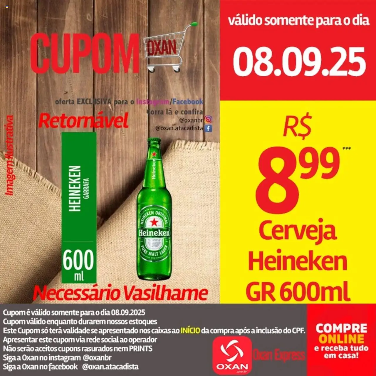 Oxan Atacadista Folheto - válido de 08.09.2025 | Página: 7 | Produtos: Cerveja, Heineken