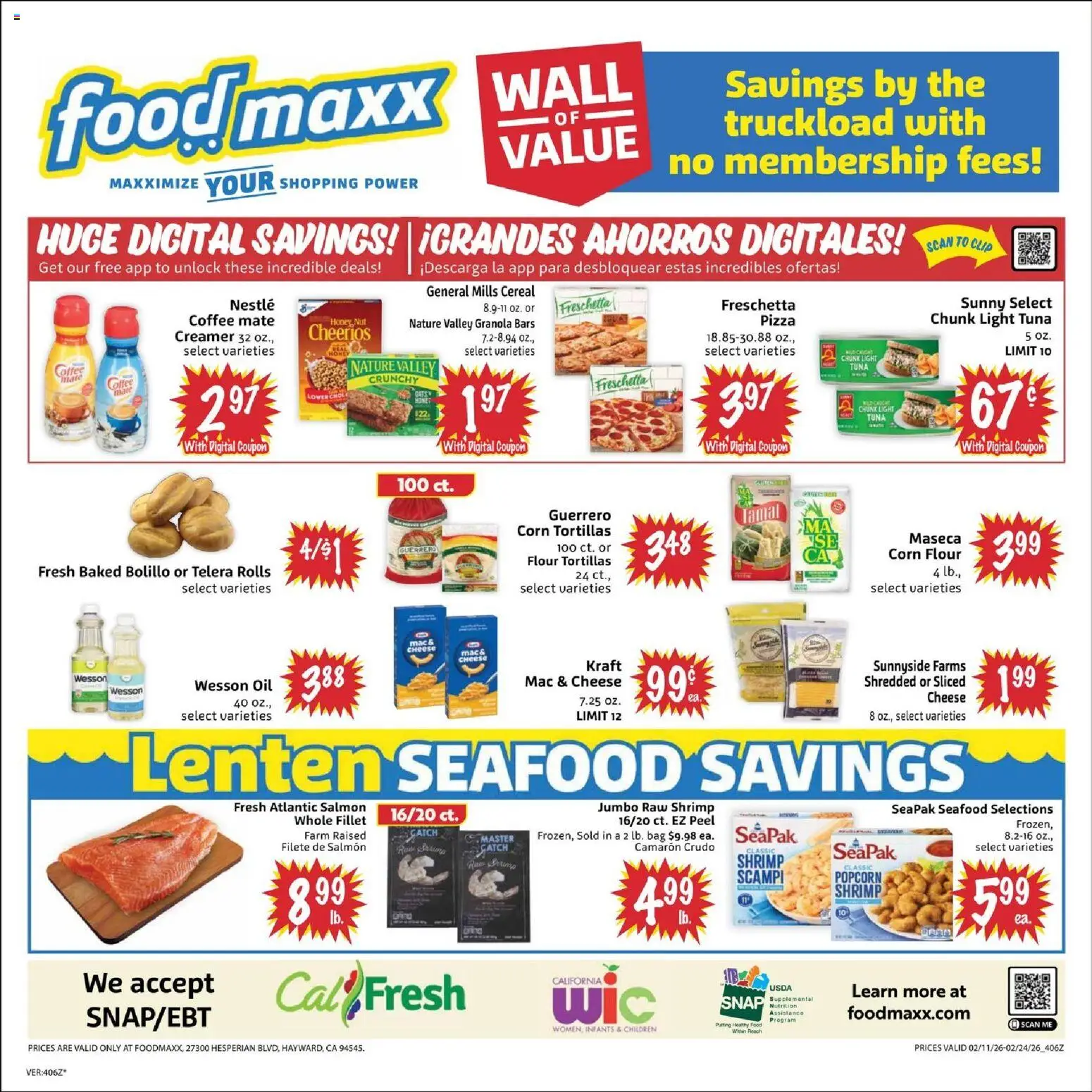 FoodMaxx Weekly Ad - valid from 11.02.2026 | Page: 2 | Products: Clip, Oil, Coffee, Bag