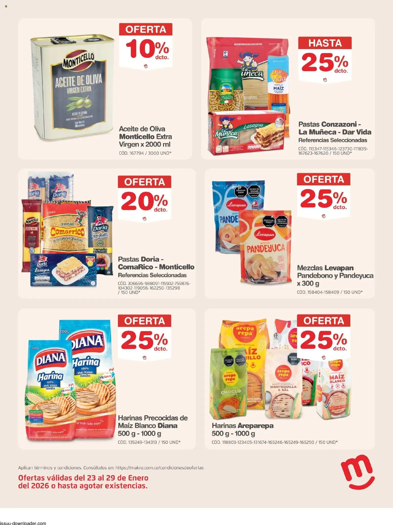 Makro revista - valida desde el 23.01.2026 | Página: 10 | Productos: Mermelada, Maiz, Mantequilla, Oliva