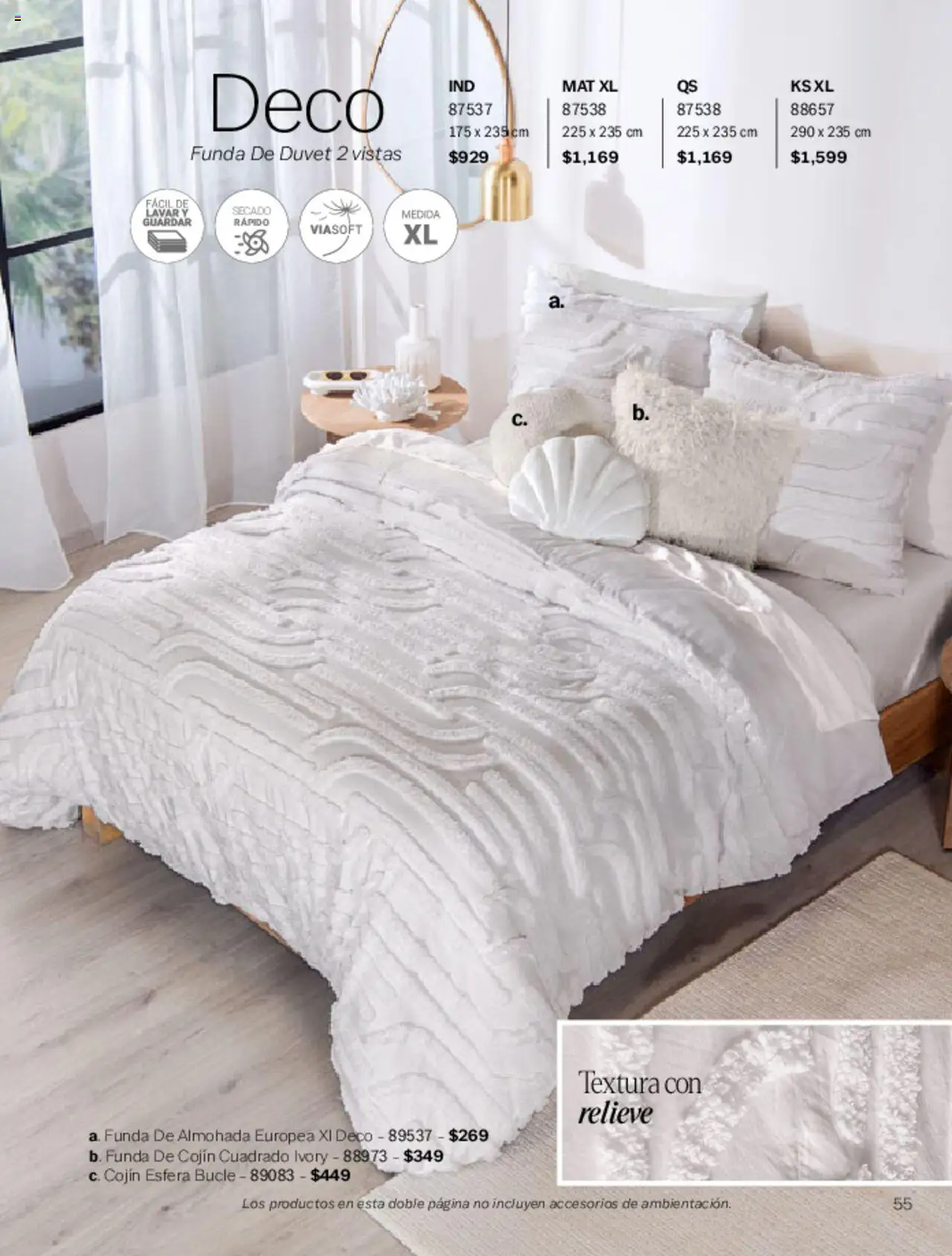 Nuevas ofertas de Vianney válidas en toda la República Mexicana desde el 07.03.2025. ¡Encuentra las mejores ofertas en Vianney catálogo Primavera! | Página: 57 | Productos: Funda, Funda de almohada, Almohada