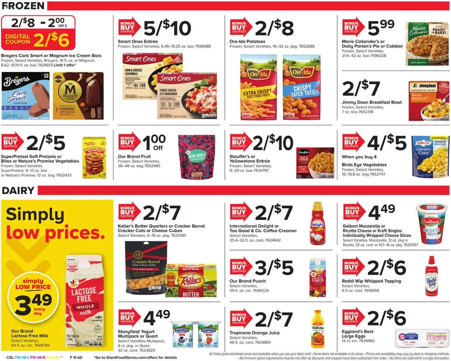 Giant Weekly Ad - valid from 06.03.2026 | Page: 18 | Products: Milk, Yogurt, Coffee, Apple Pie