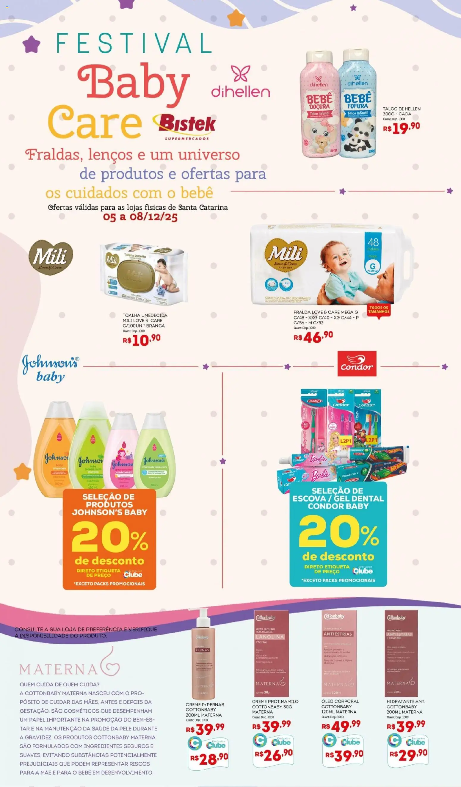 Bistek Supermercados Folheto - válido de 05.12.2025 | Página: 2 | Produtos: Talco, Fragrância, Escova, Creme