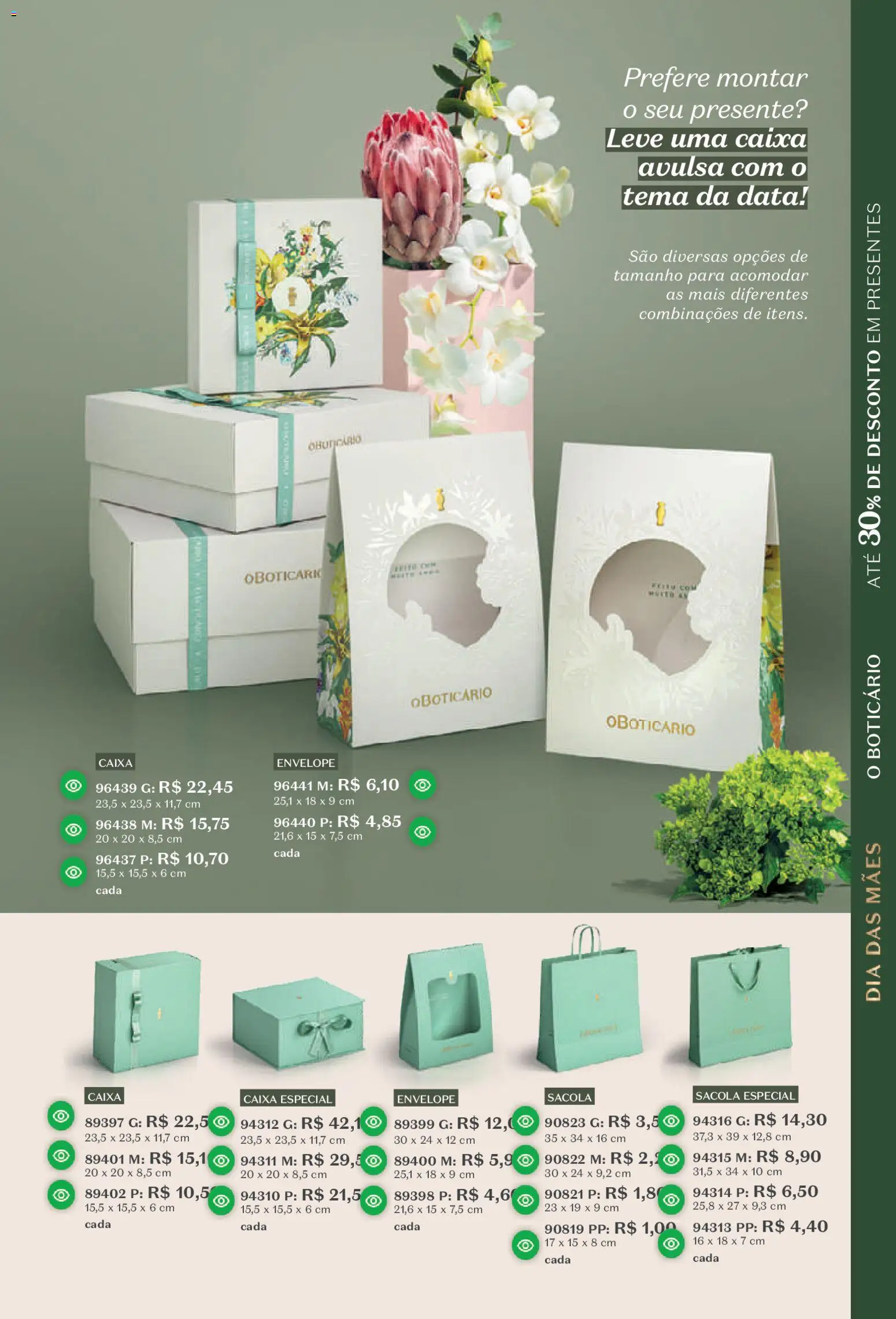 O Boticário Folheto - válido de 23.03.2026 | Página: 19 | Produtos: Caixa, Envelope