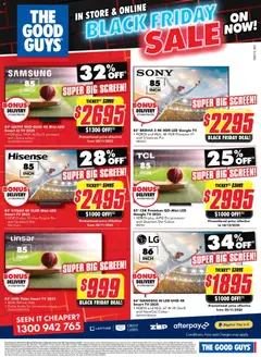 Preview of The Good Guys Black Friday Catalogue - valid from 23.11.2025 | Page: 3 | Products: Tv, Audio, Smart tv, Screen