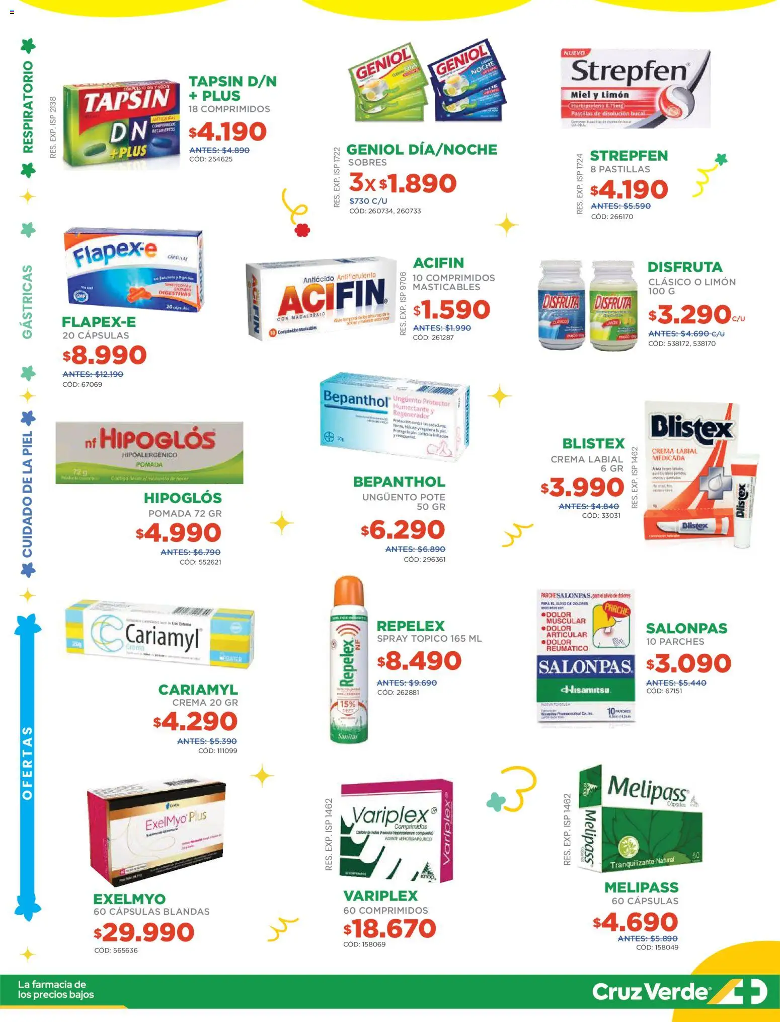 Flyer Ofertas Segunda Quincena Cruz Verde │ válido desde el 01.11.2025 | Página: 3 | Productos: Limón, Antiácido, Antigripal, Labial