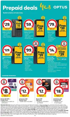 Preview of Coles catalogue QLD - valid from 18.03.2026 | Page: 43 | Products: Battery, Tap, Device, Mobile