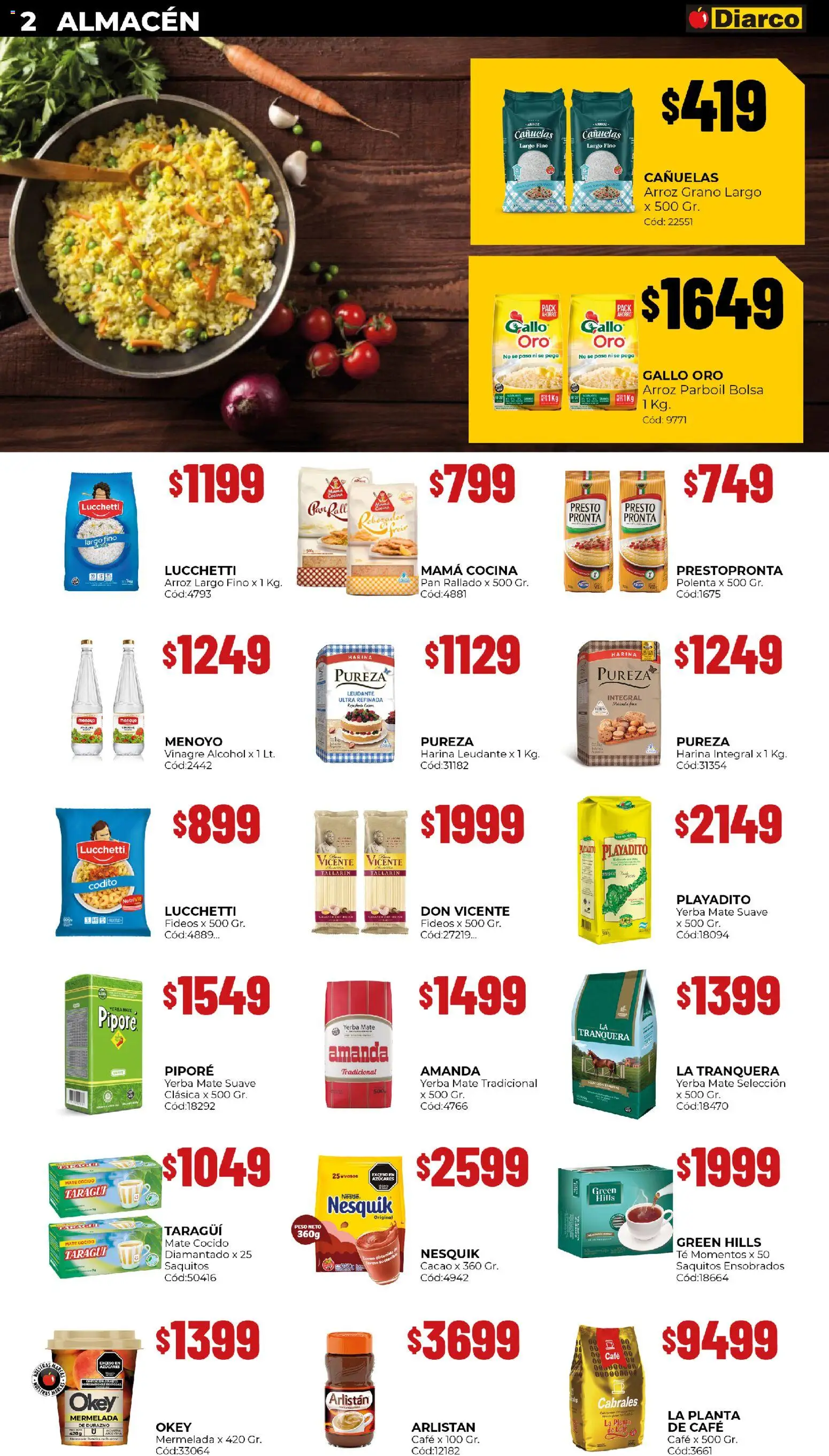 Diarco - Ofertas Tdf │ válido desde el 01.12.2025 | Página: 2 | Productos: Bolsa, Cocina, Durazno, Vinagre