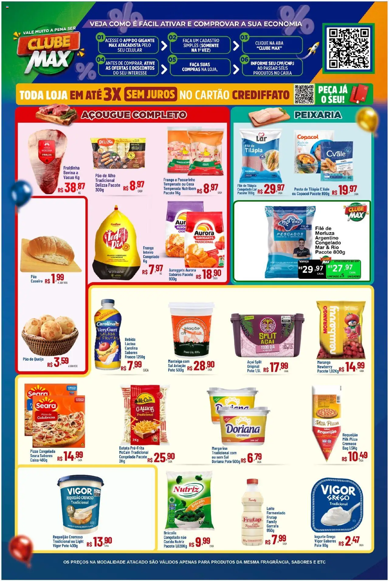 Max Atacadista Folheto - válido de 06.10.2025 | Página: 6 | Produtos: Cará, Doriana, Batata, Margarina