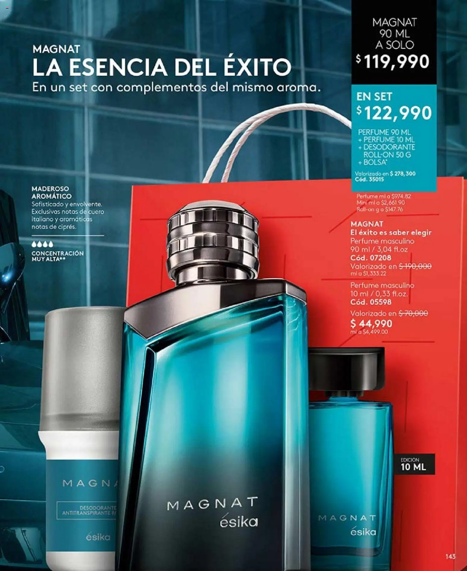 Ésika revista - valida desde el 01.01.2026 | Página: 143 | Productos: Perfume, Desodorante, Antitranspirante