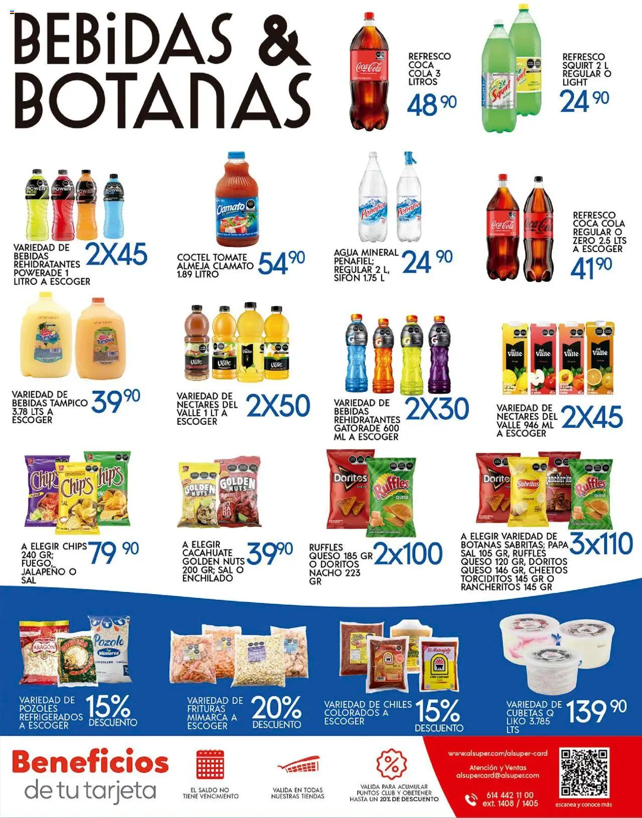 Nuevas ofertas de Alsuper válidas en toda la República Mexicana desde el 26.09.2025. ¡Encuentra las mejores ofertas en Alsuper folleto! | Página: 7 | Productos: Refresco, Cacahuate, Tomate, Queso