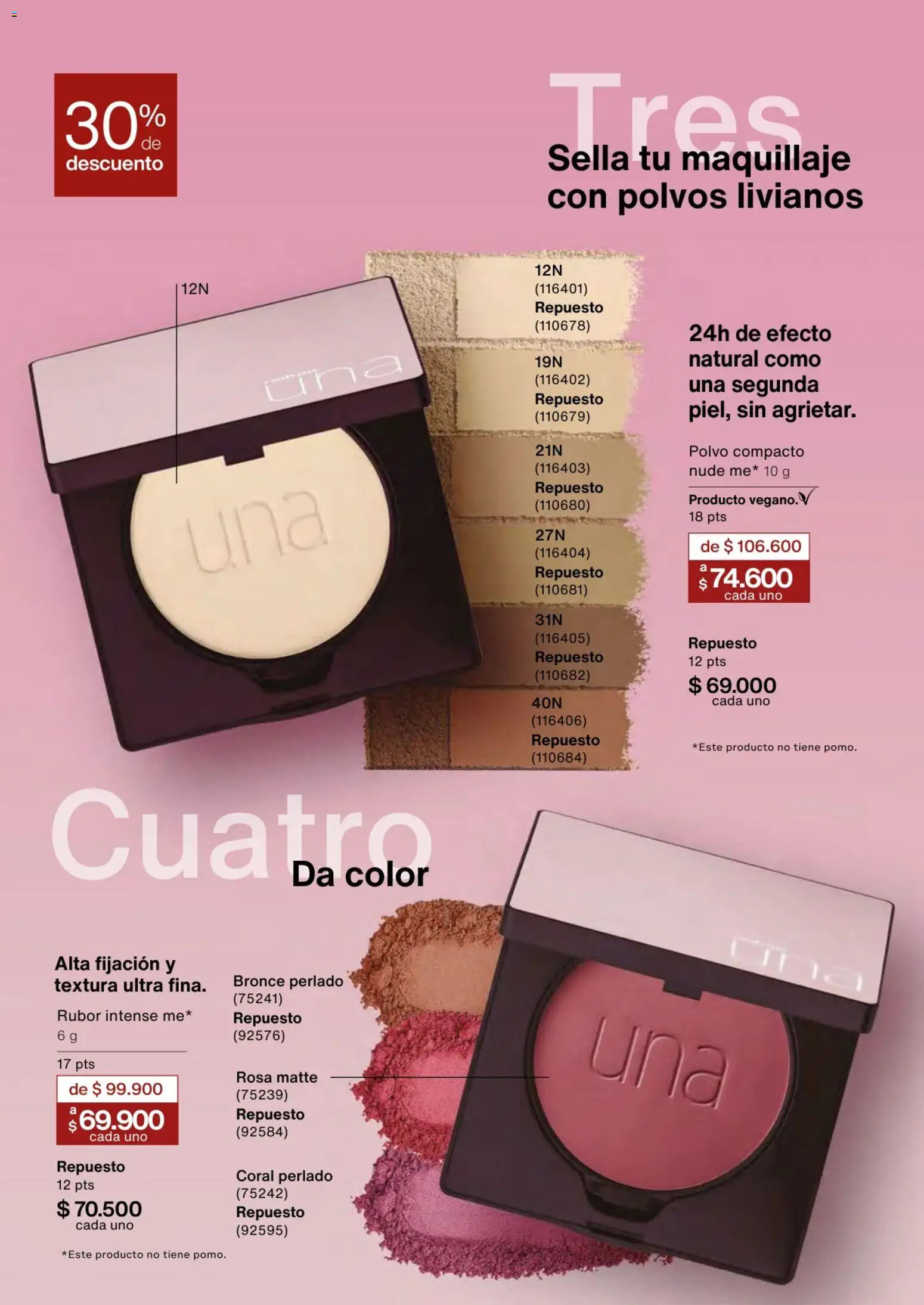 Natura revista - valida desde el 02.01.2026 | Página: 50 | Productos: Polvo compacto, Rubor, Maquillaje, Polvo