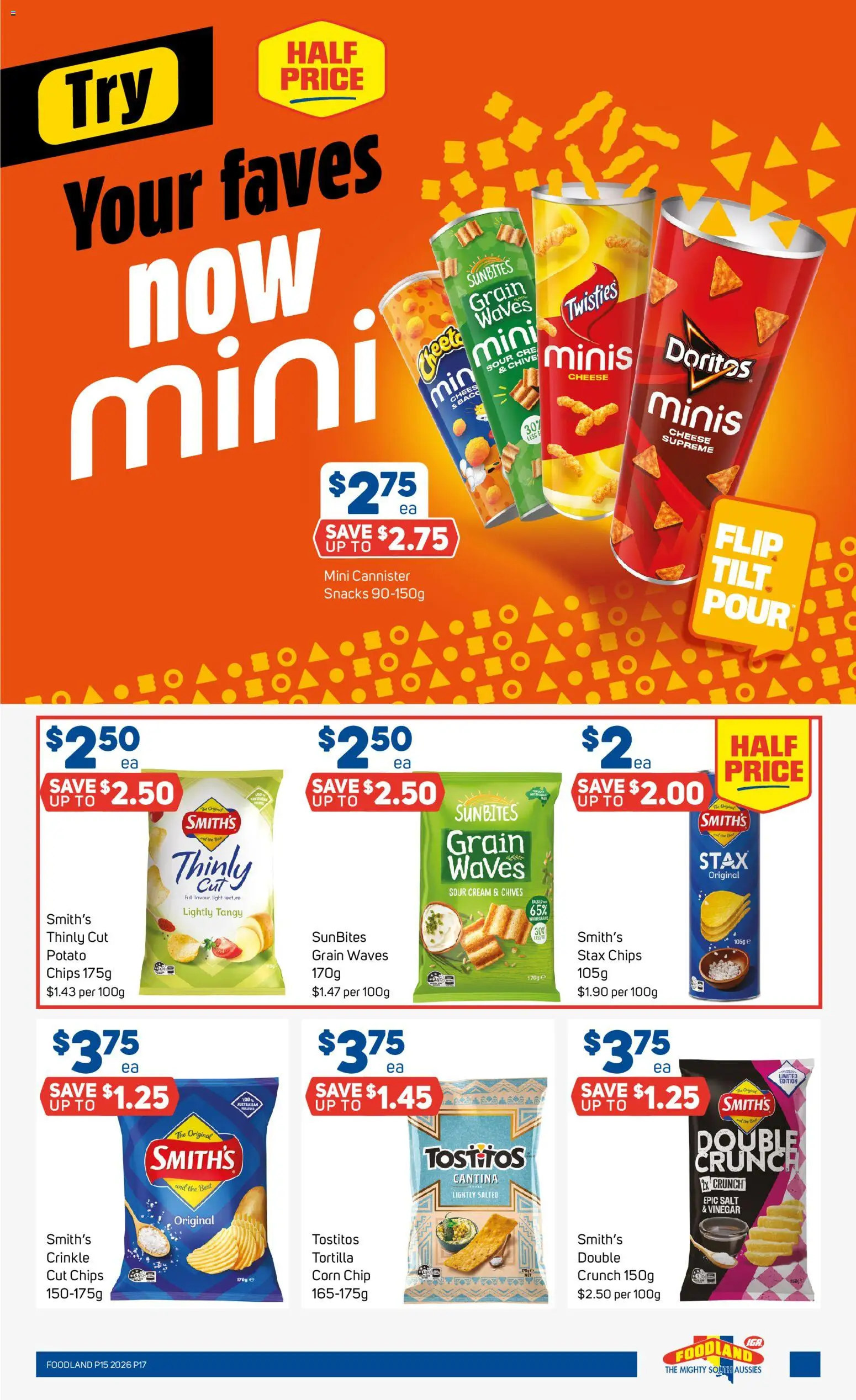 Foodland catalogue - valid from 08.04.2026 | Page: 17 | Products: Light, Cheese, Chips, Salt