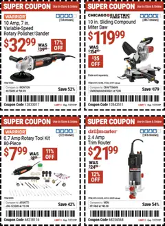 Harbor Freight Weekly Ad - valid from 14.07.2025 | Page: 12 | Products: Saw, Trim, Rotary Tool, Miter Saw