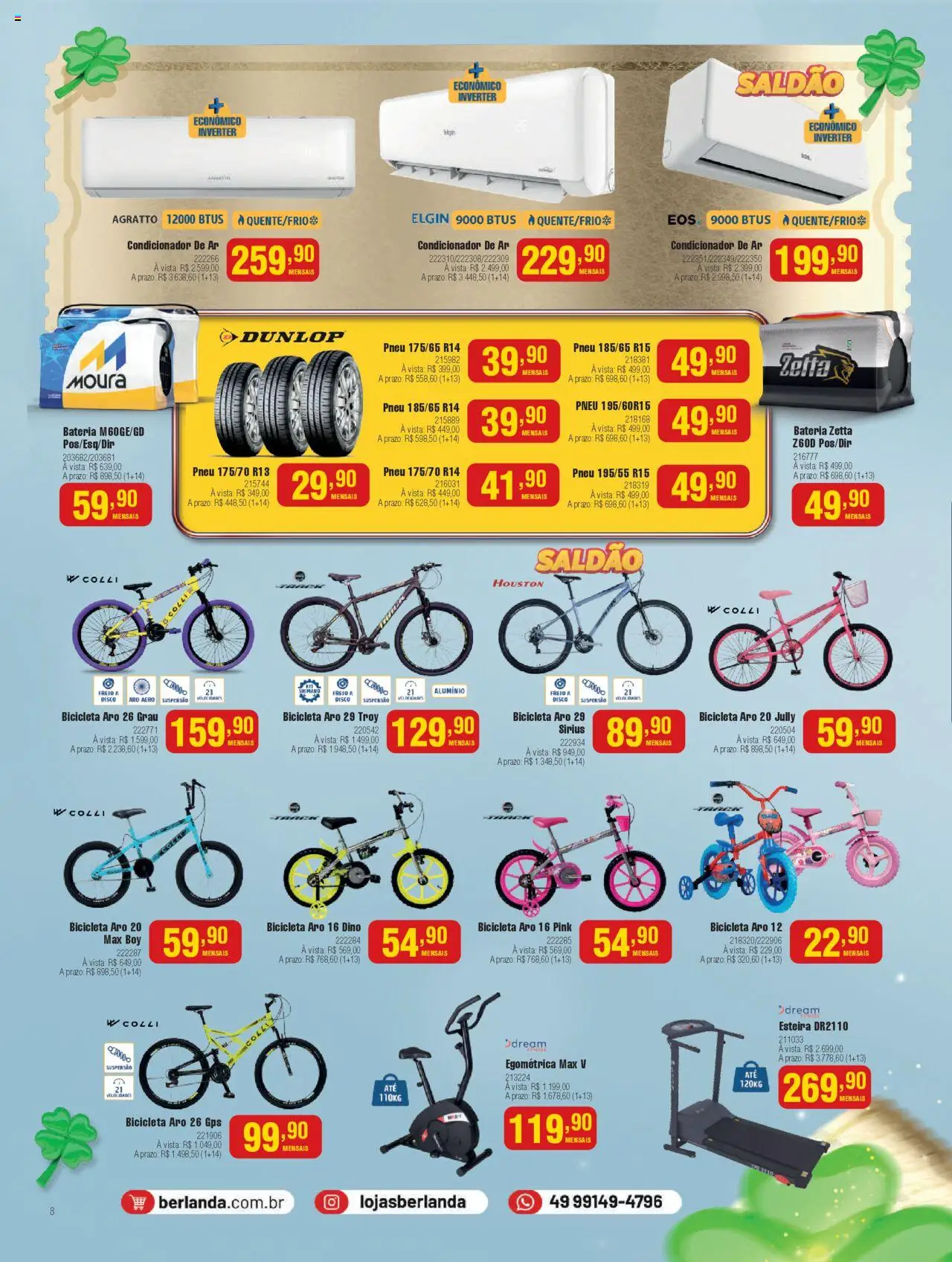 Berlanda Folheto - válido de 01.09.2025 | Página: 8 | Produtos: Bicicleta, Suspensão, Bateria, Disco