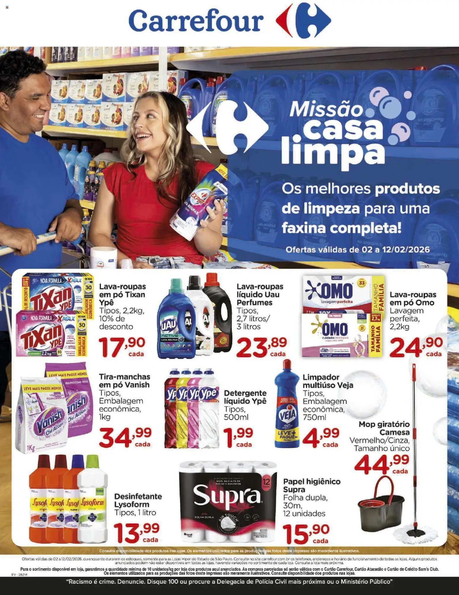 Carrefour Folheto - válido de 02.02.2026 | Página: 1 | Produtos: Perfume, Pó, Perfumes, Desinfetante