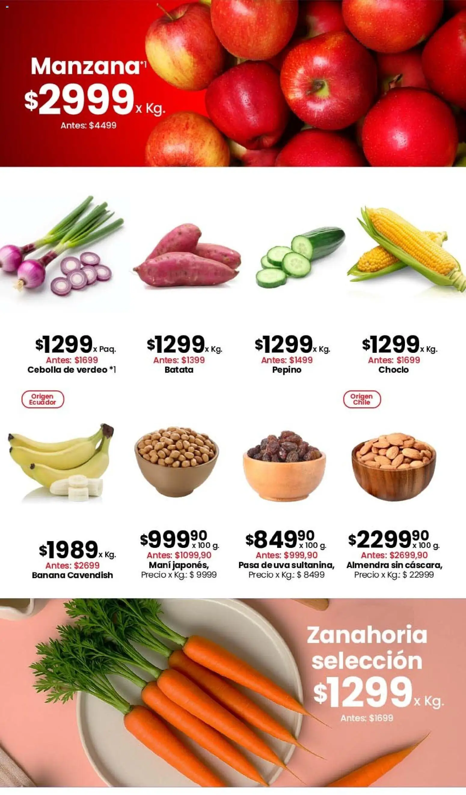Coto - Ofertas │ válido desde el 16.03.2026 | Página: 3 | Productos: Cebolla, Banana, Batata, Zanahoria