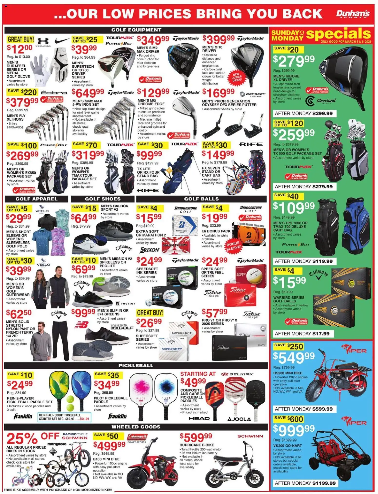 Dunham's Sports Weekly Ad - valid from 07.03.2026 | Page: 8 | Products: Ink, Cap, Throttle, Game
