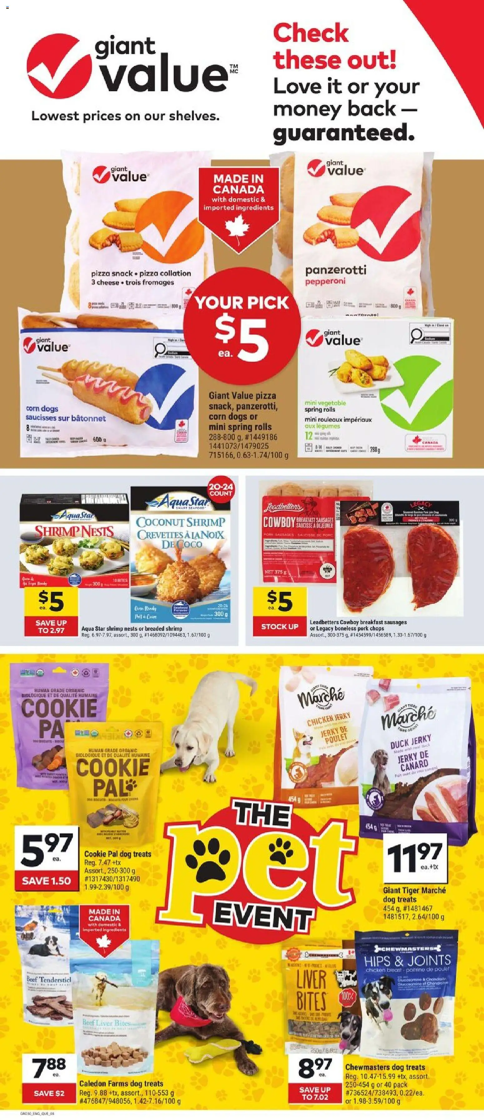 Giant Tiger flyer valid from 25.02.2026 | Page: 3 | Products: Beef, Cheese, Pizza, Chicken