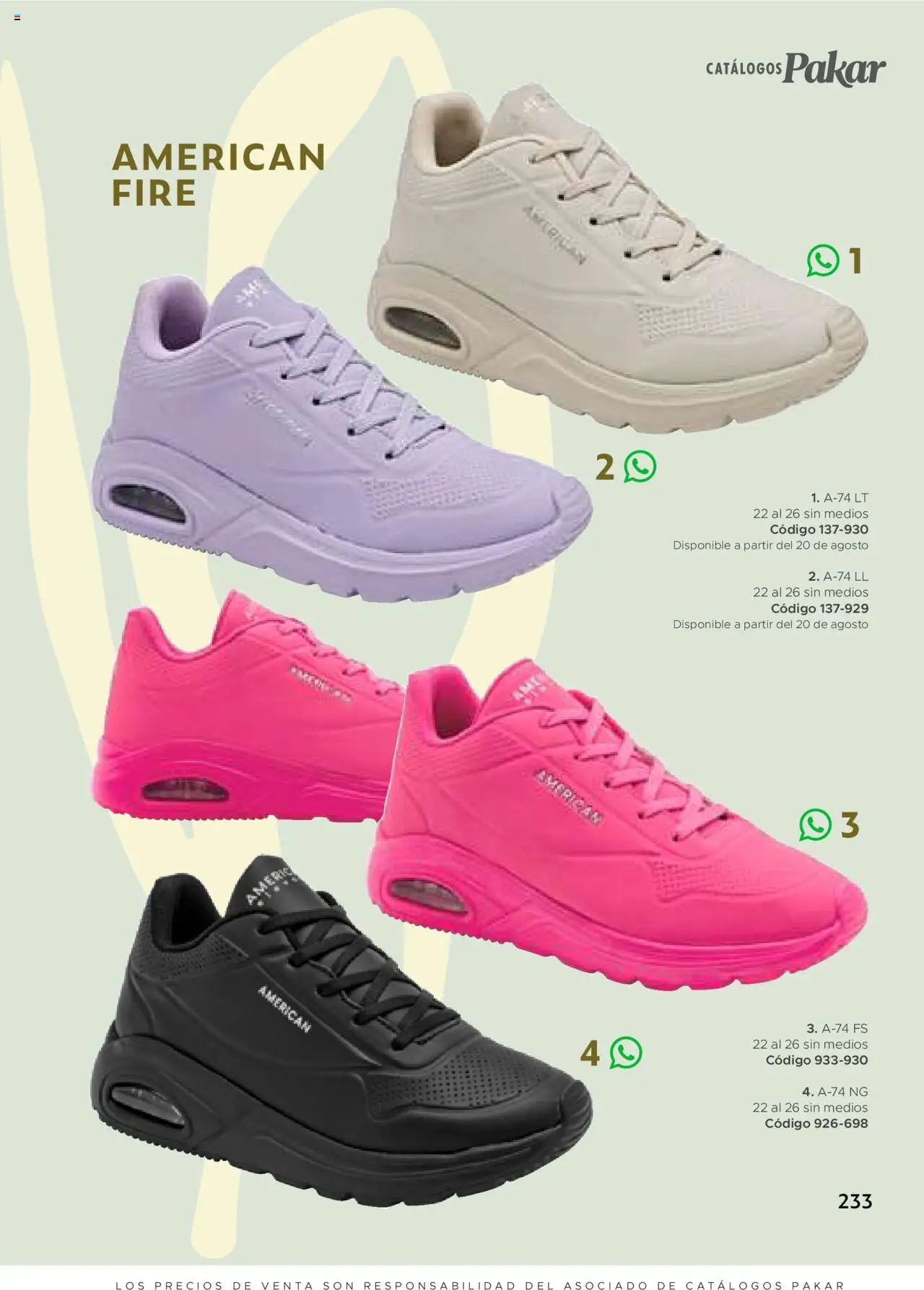 Nuevas ofertas de SC Pakar válidas en toda la República Mexicana desde el 24.07.2025. ¡Encuentra las mejores ofertas en SC Pakar - Catálogo Casual otoño / invierno! | Página: 233