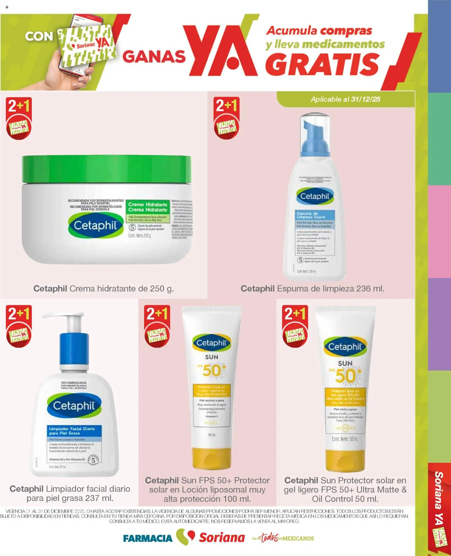 Nuevas ofertas de Soriana válidas en toda la República Mexicana desde el 01.12.2025. ¡Encuentra las mejores ofertas en Soriana - Folleto Farmacia Soriana Diciembre Mercado Nacional! | Página: 17
